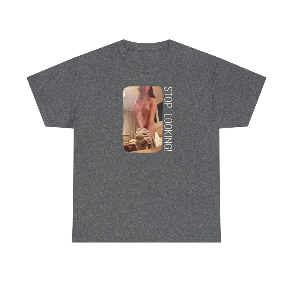 The Undresser. Art print on heavy cotton blah blah T shirt thingamy