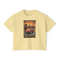 'City of Dreams' Vintage Car Tee — Women's Boxy 100% cotton style T shirt