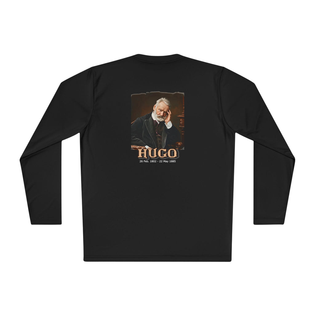 T-shirt léger à manches longues avec imprimé artistique Victor Hugo.