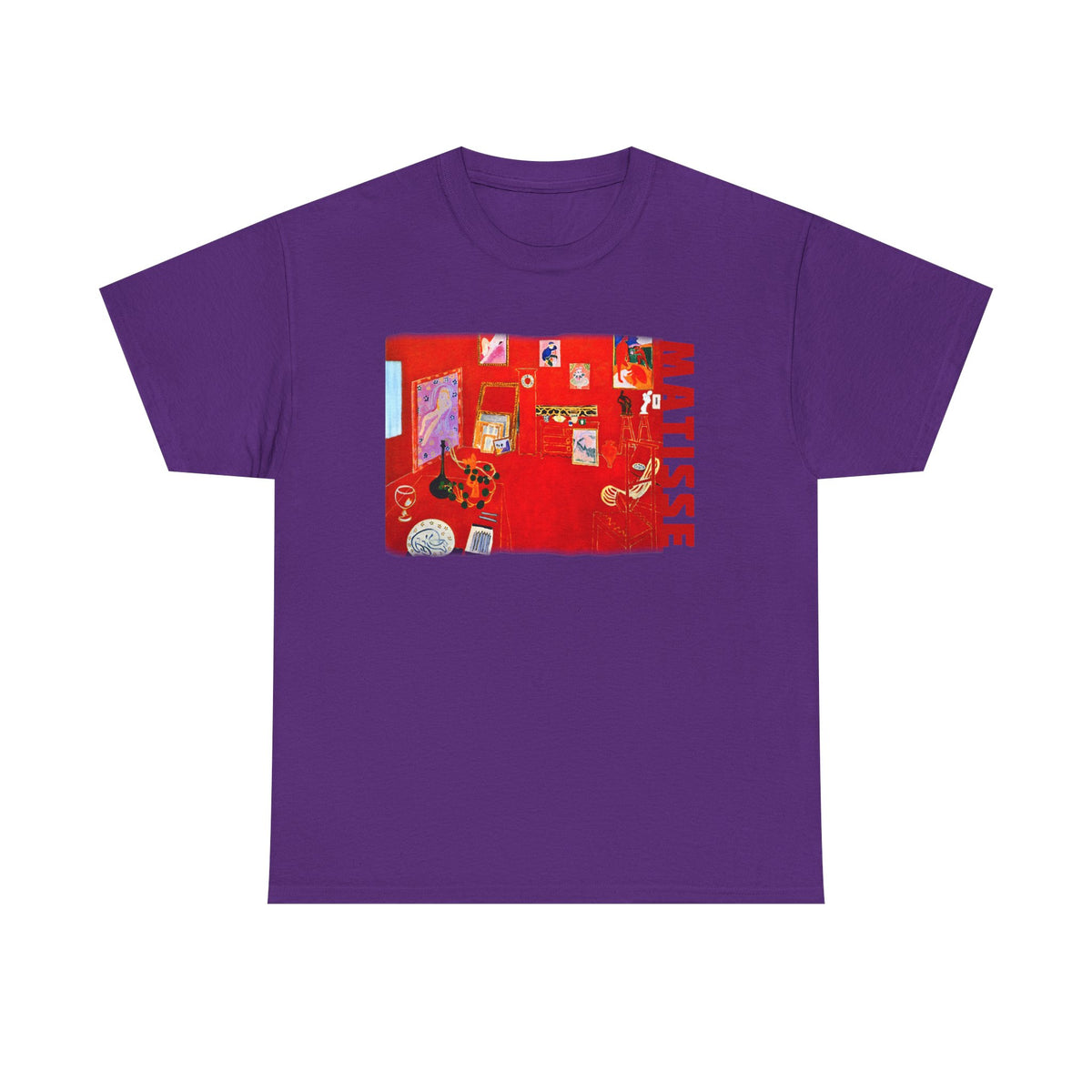 Matisse Art print The Red Studio 1911 on 100% cotton unisex T shirt