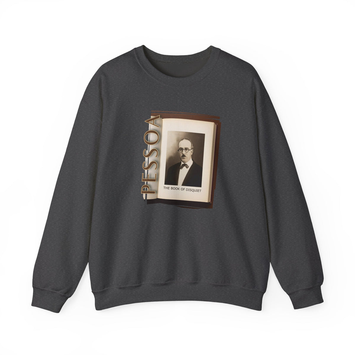 Sweat-shirt classique à col rond en molleton mi-lourd — Impression artistique Fernando Pessoa