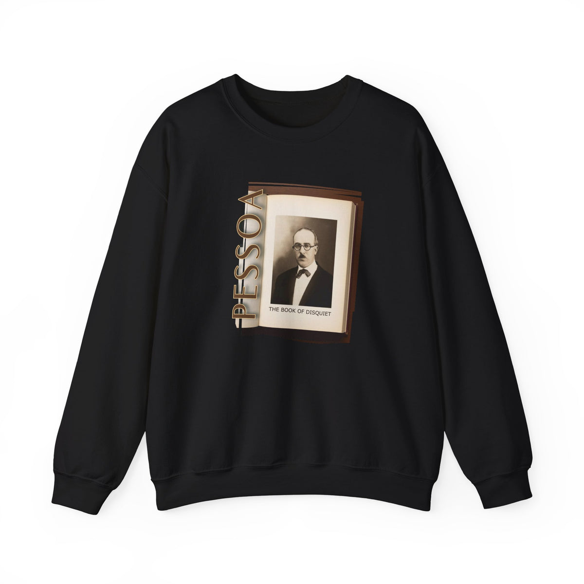 Sweat-shirt classique à col rond en molleton mi-lourd — Impression artistique Fernando Pessoa