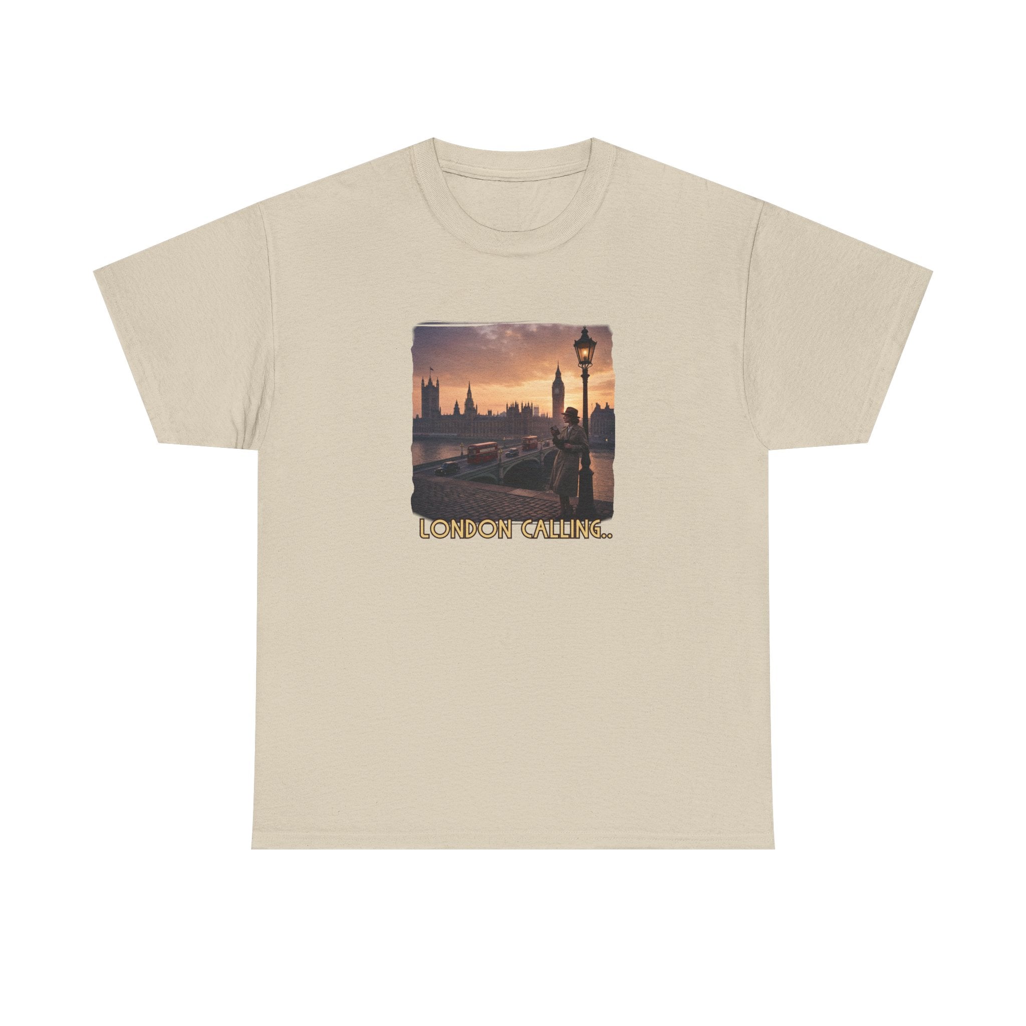 'London Calling' Art print on 100% cotton T shirt