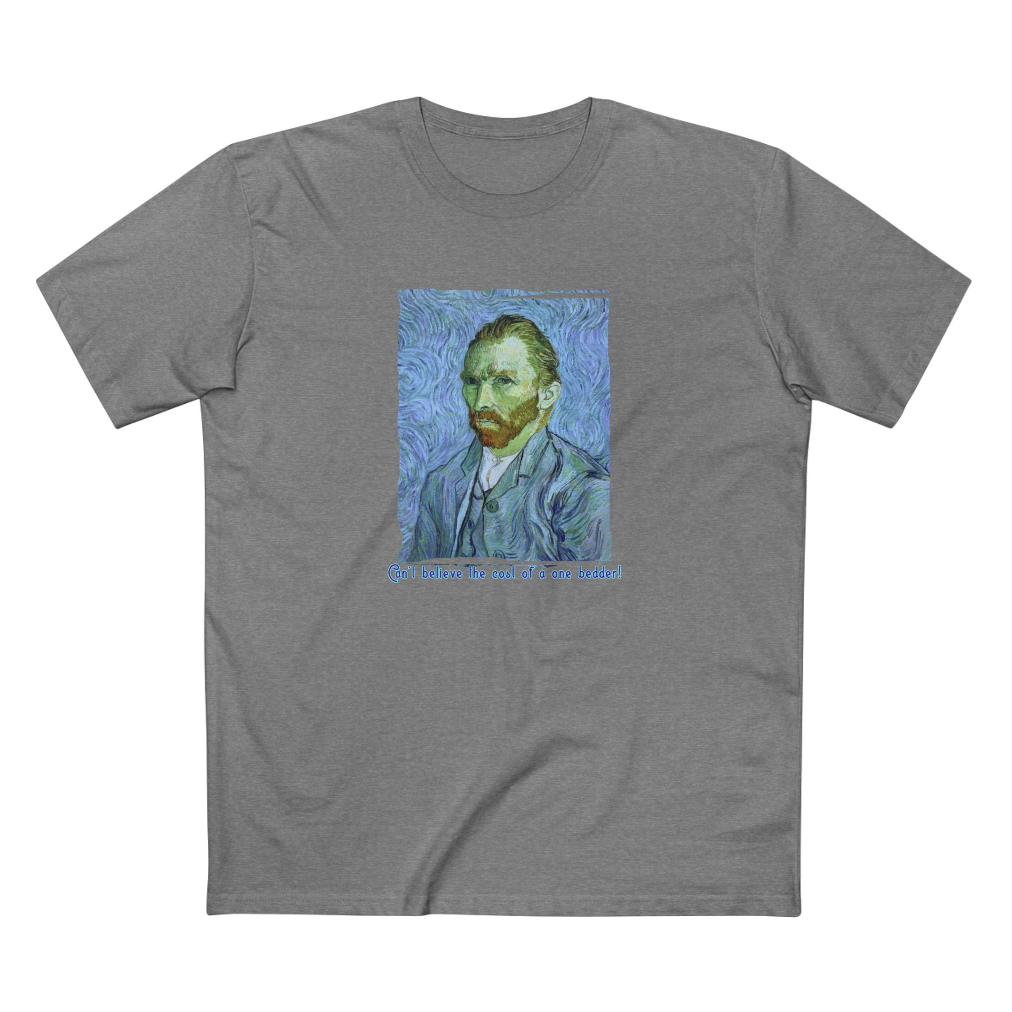 Pre Shrunk Combed Cotton T shirt with Van Gogh Art Print.