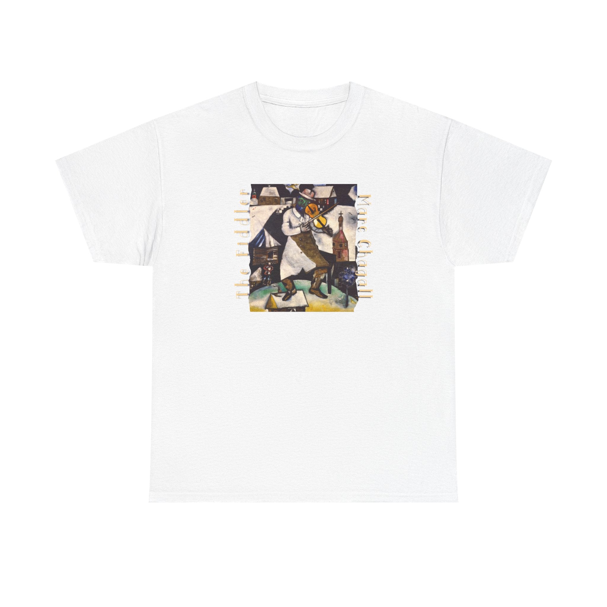 The Fiddler Chagall Art print on soft 100% cotton classic fit Tee