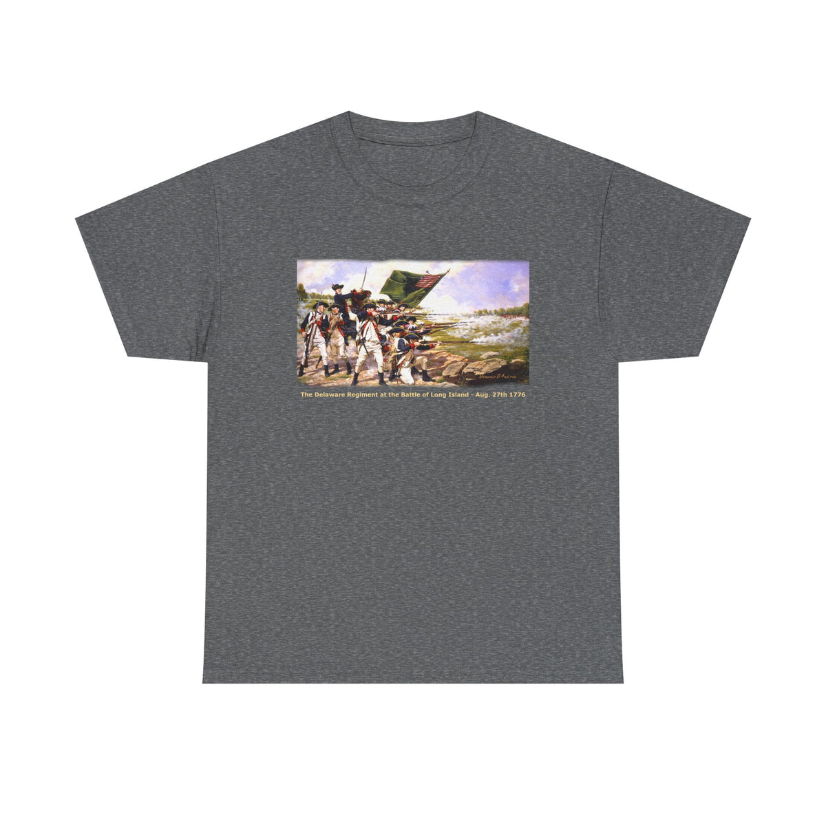 "The Battle of Long Island 1776'   Art Print on 100% cotton Tshirt (with personalize option)