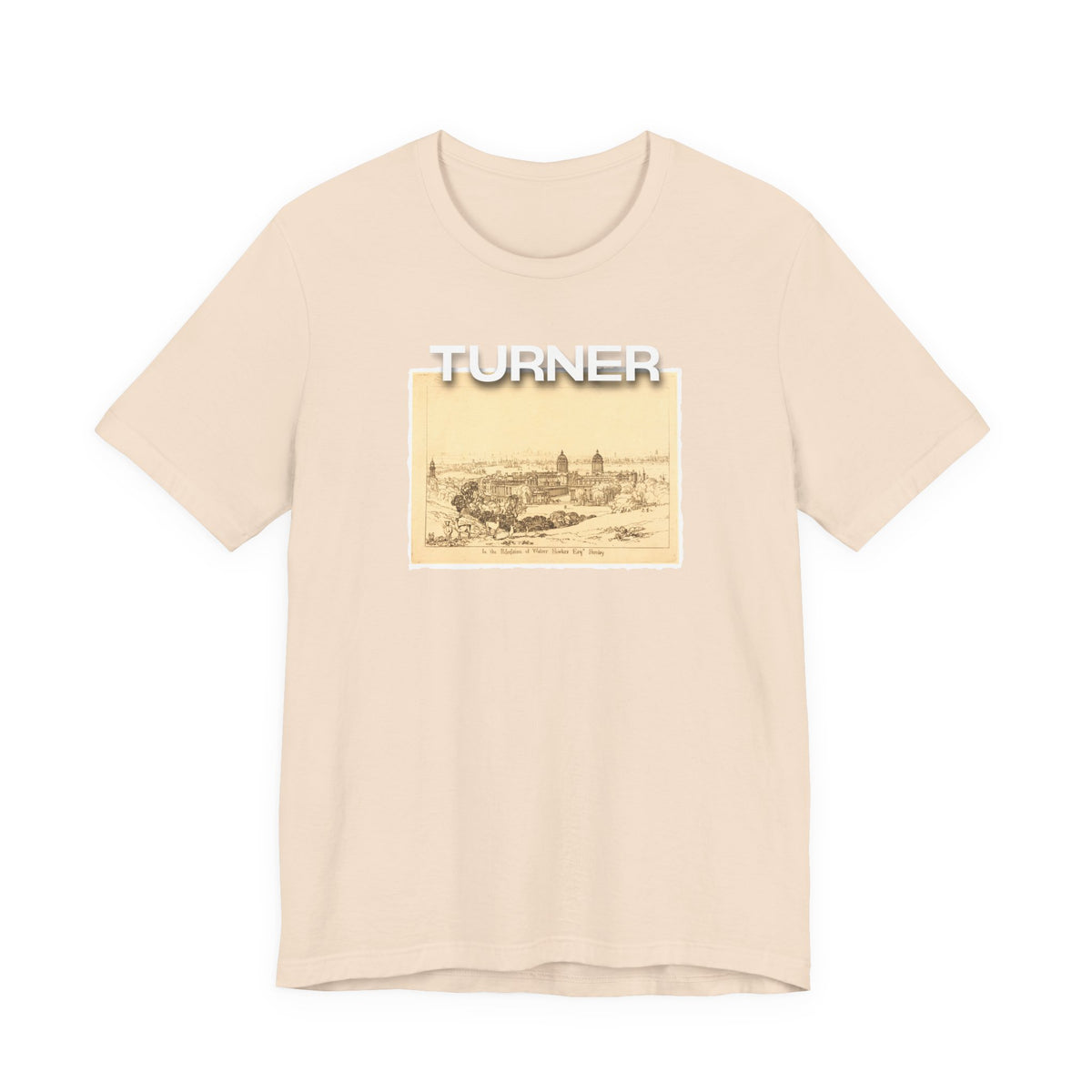JMW Turner  Etching of 'London from Greenwich' Art print on lightweight Jersey cotton