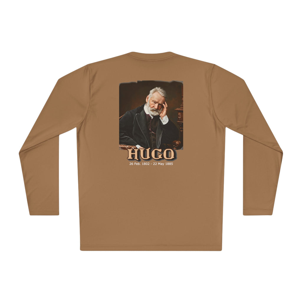 Victor Hugo Art print on the back of a Long Sleeve Lightweight Tee