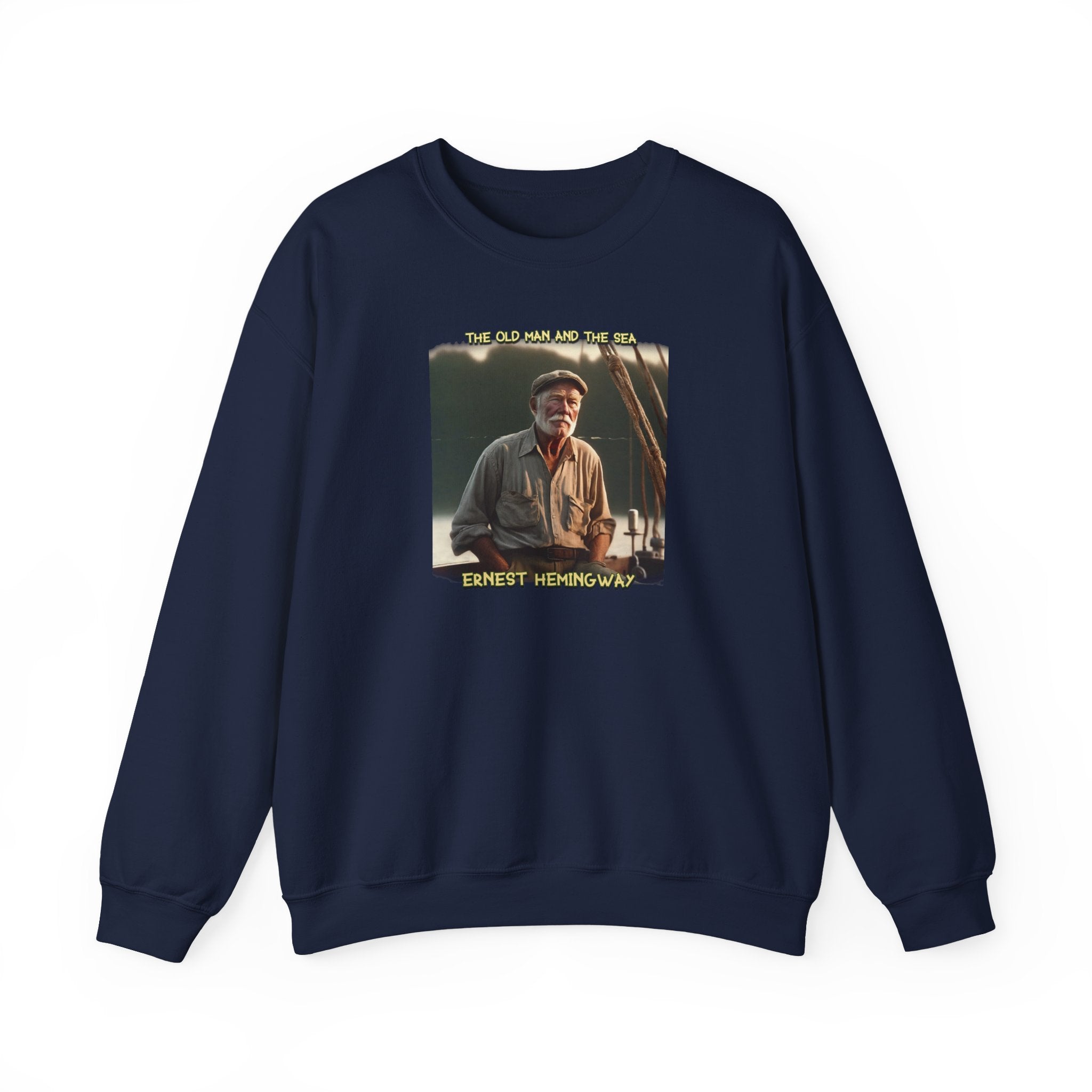 "Ernest Hemingway – Vintage Portrait Art Print Crewneck Sweatshirt"