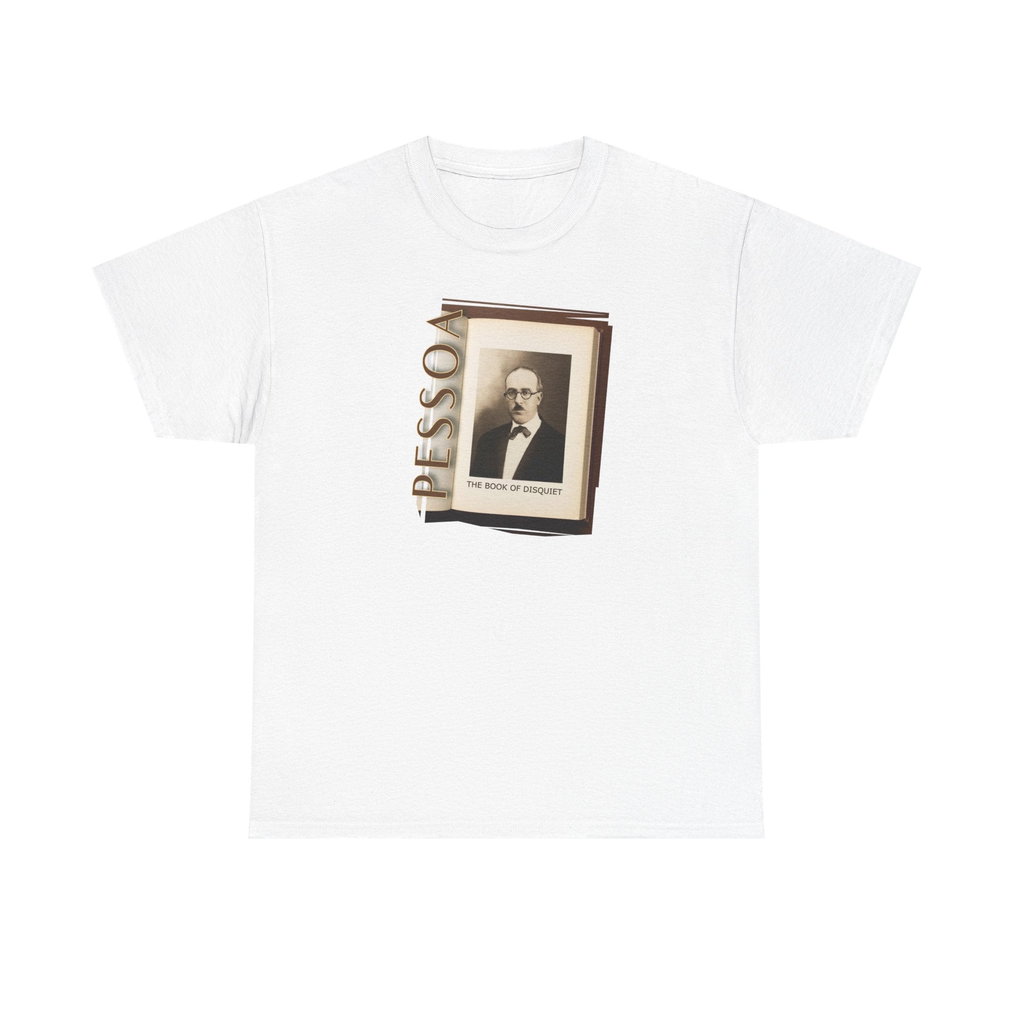 Medium weight 100% cotton T-Shirt with 'Pessoa' Art print