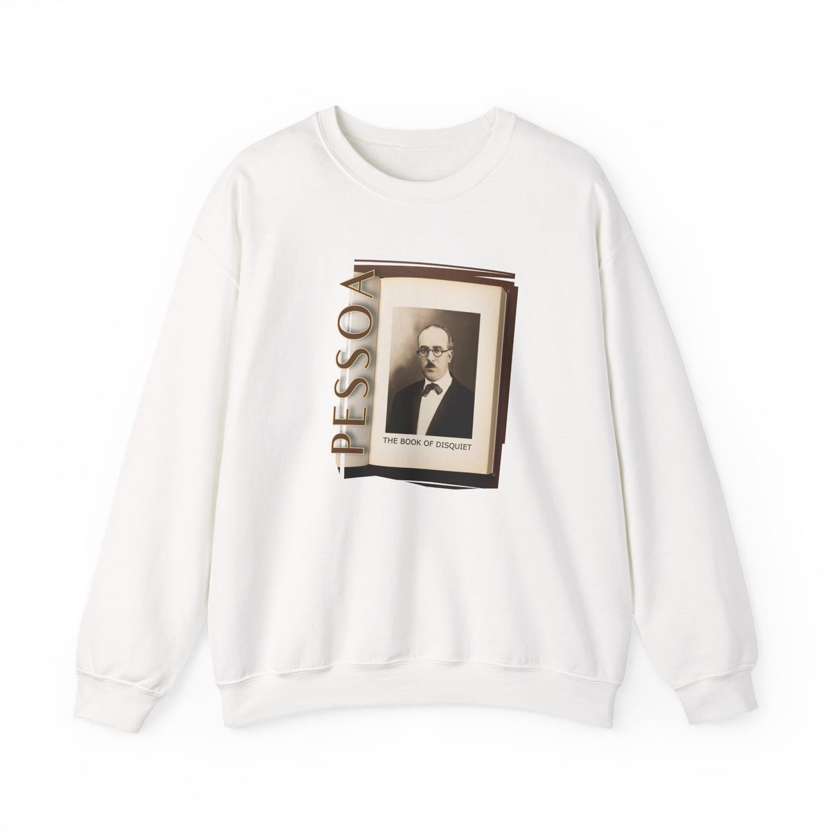 Sweat-shirt classique à col rond en molleton mi-lourd — Impression artistique Fernando Pessoa