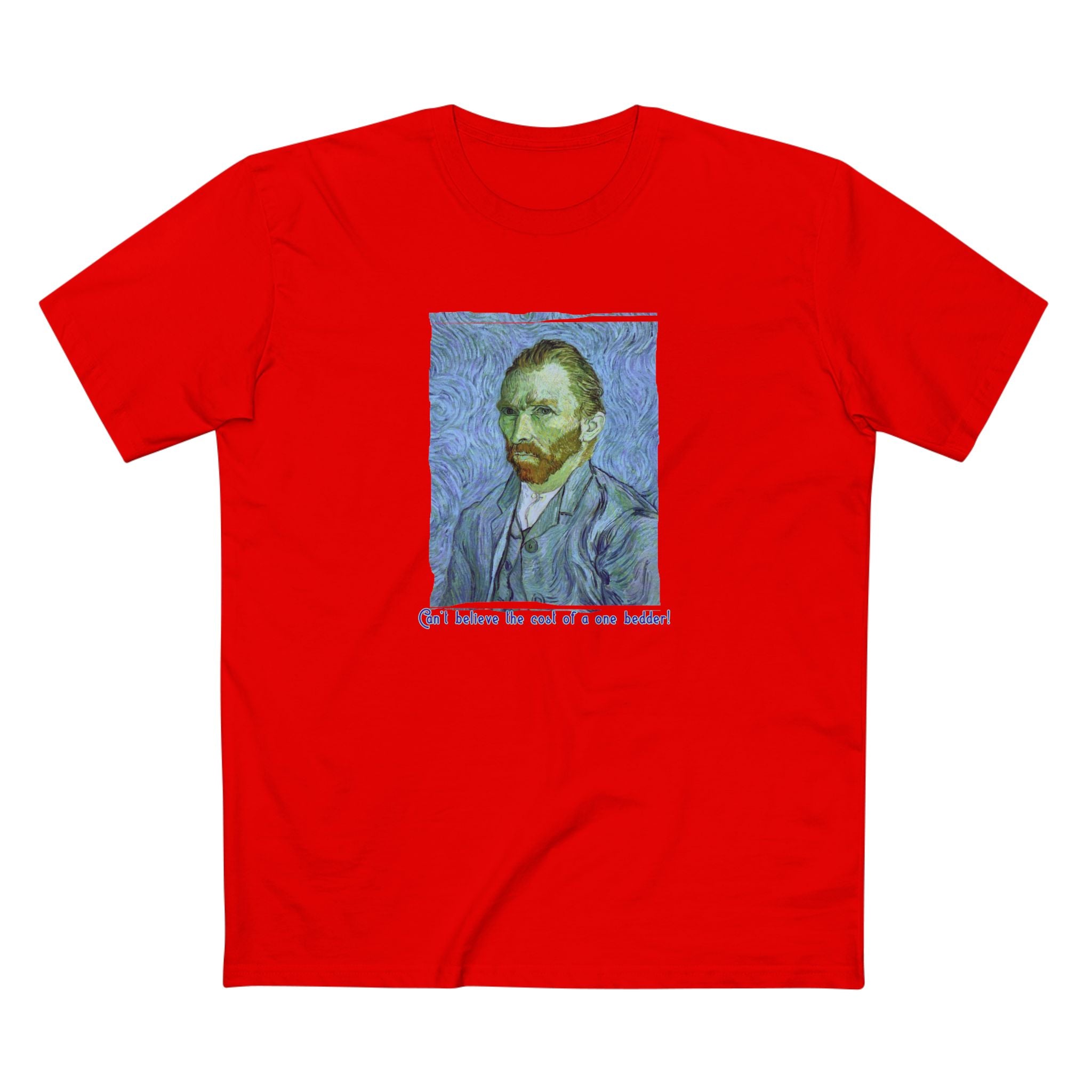 Pre Shrunk Combed Cotton T shirt with Van Gogh Art Print.