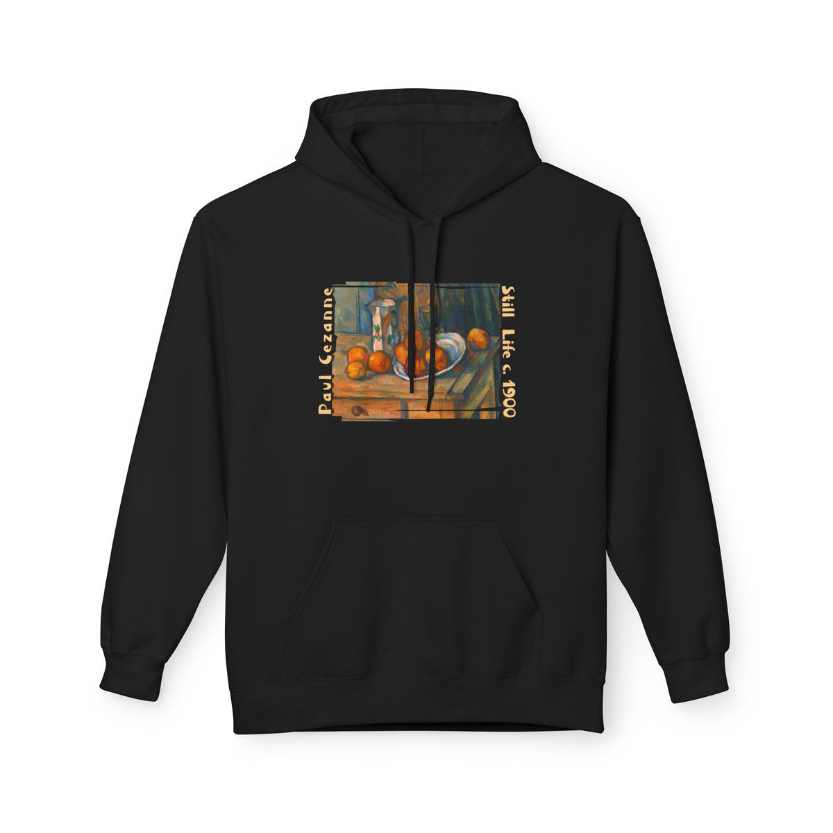 Paul Cezanne Art print 'Still Life' on midweight fleece hoodie.