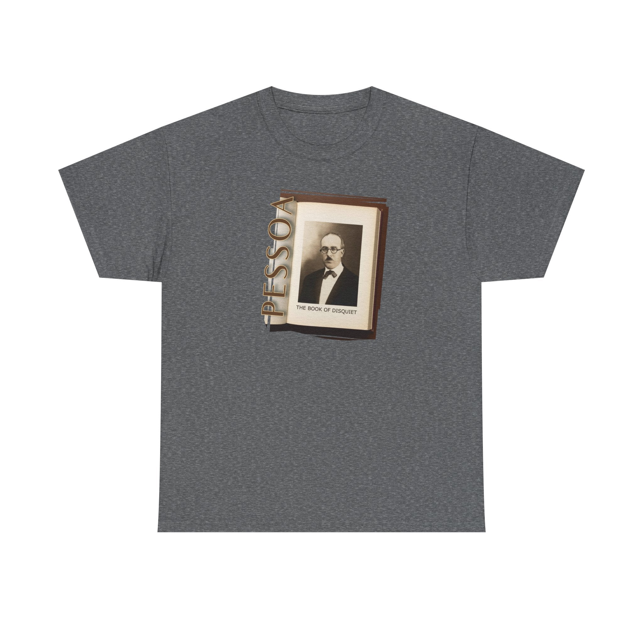 Medium weight 100% cotton T-Shirt with 'Pessoa' Art print