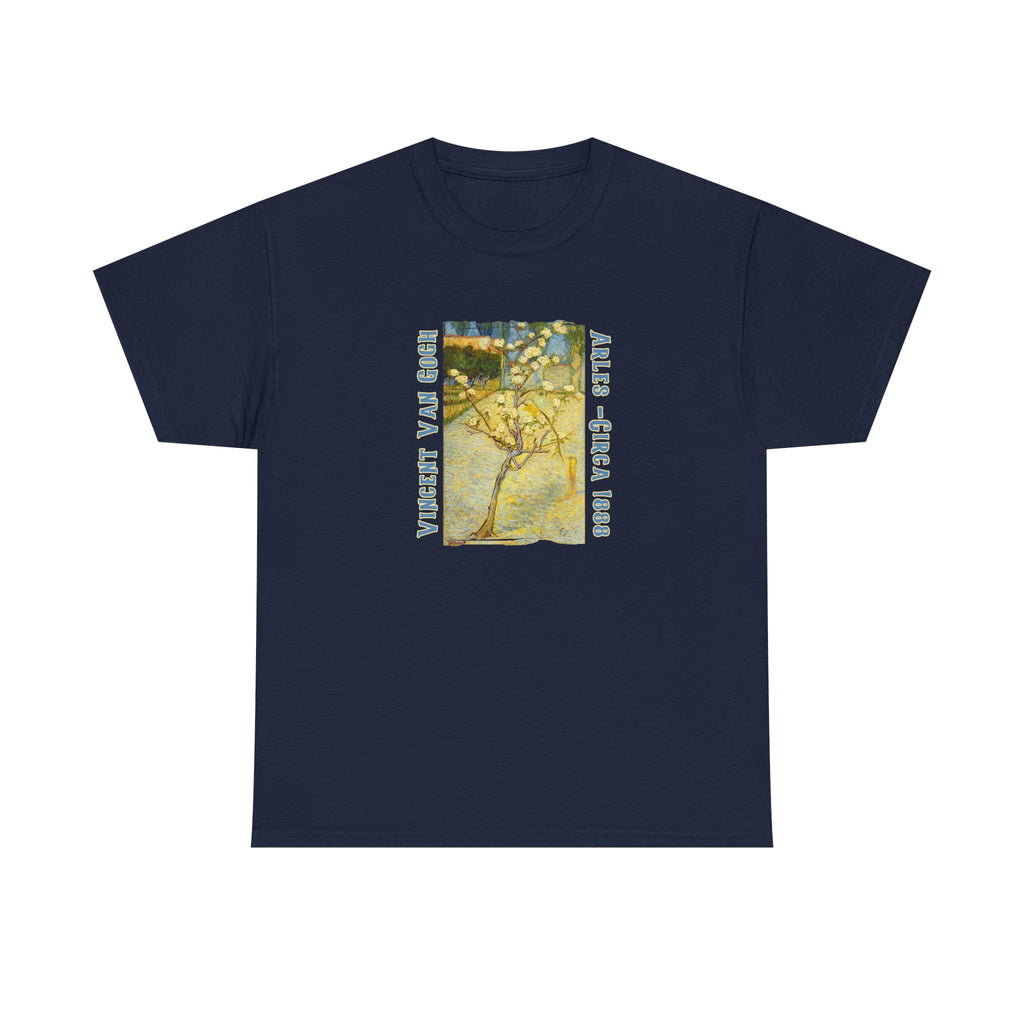 Heavy Cotton  T Shirt— Van Gogh Almond Tree Art print