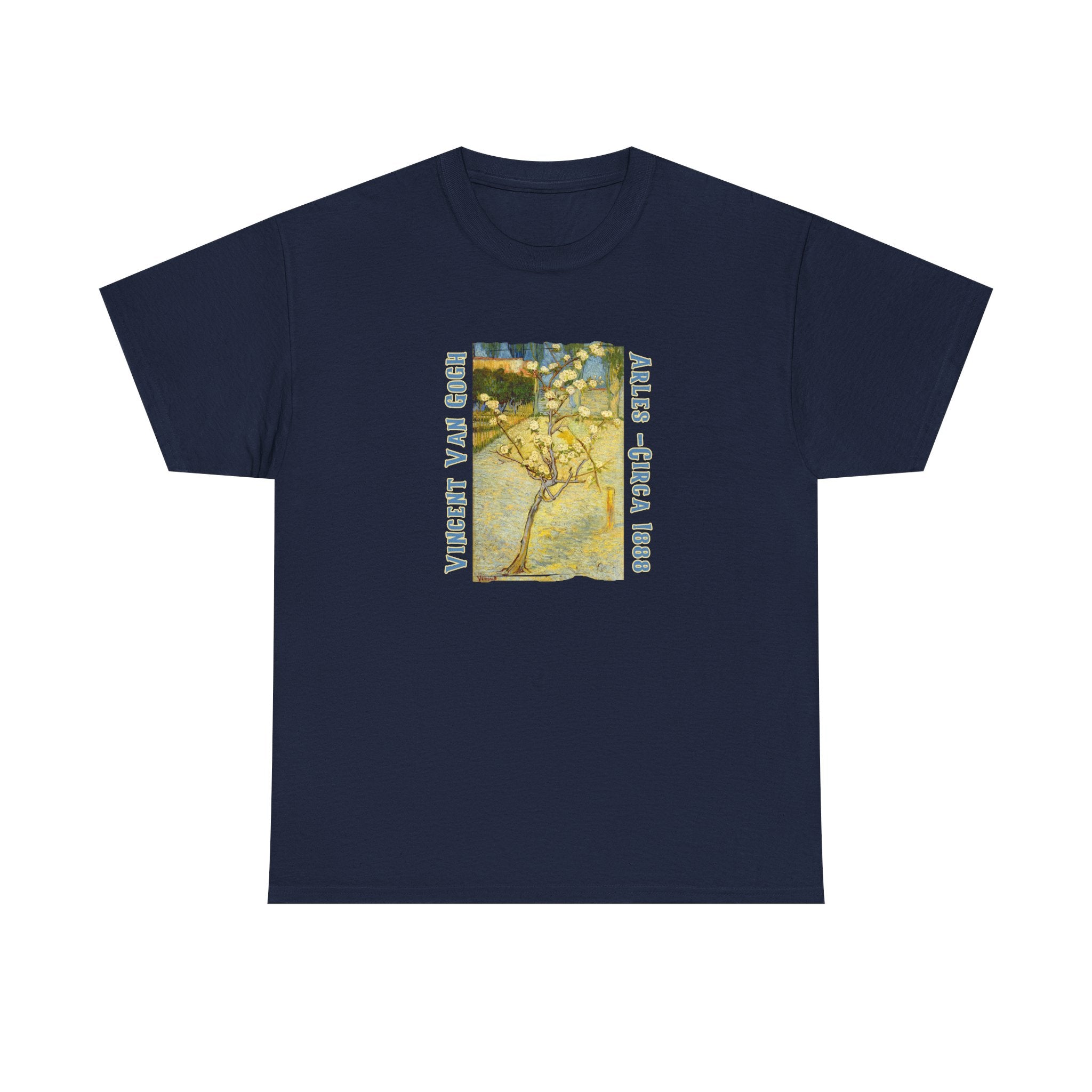 Heavy Cotton  T Shirt— Van Gogh Almond Tree Art print