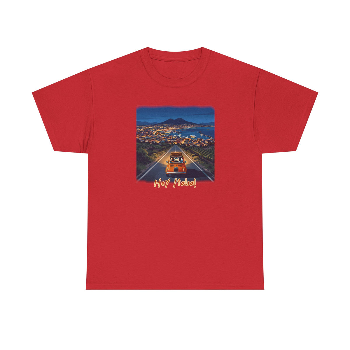 T-shirt en coton doux de poids moyen avec imprimé La Dolce Vita