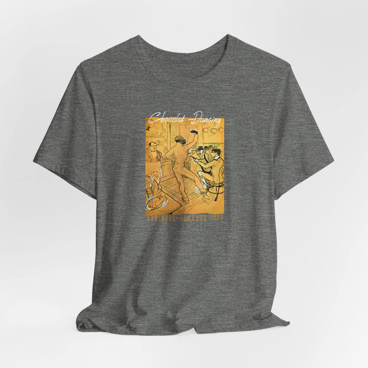 Toulouse Lautrec 'Chocolat Dancing'  Art print on  soft cotton lightweight T shirt