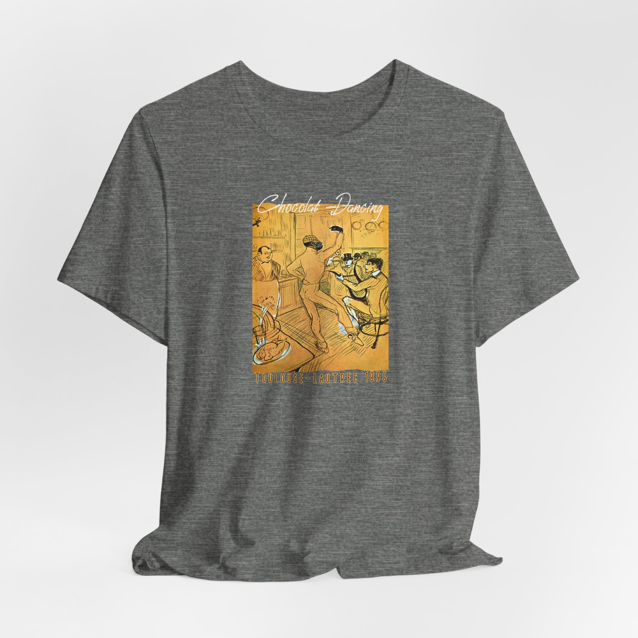 Toulouse Lautrec 'Chocolat Dancing'  Art print on  soft cotton lightweight T shirt