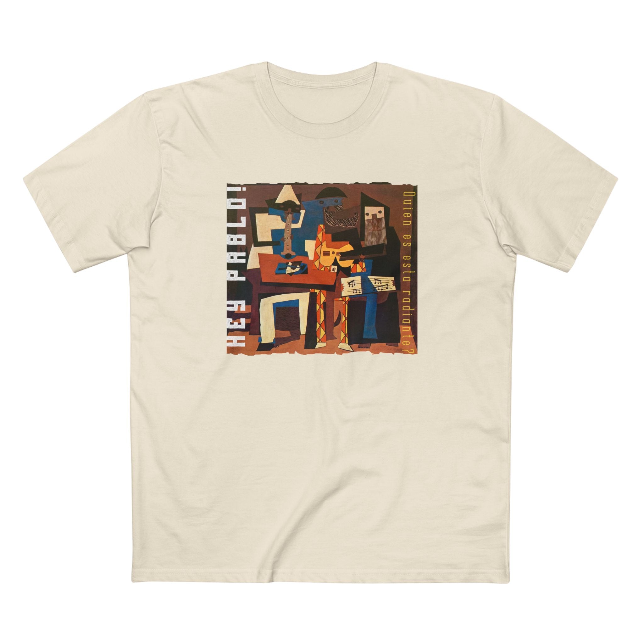 Regular fit Cotton T shirt with Picasso Art print and text.