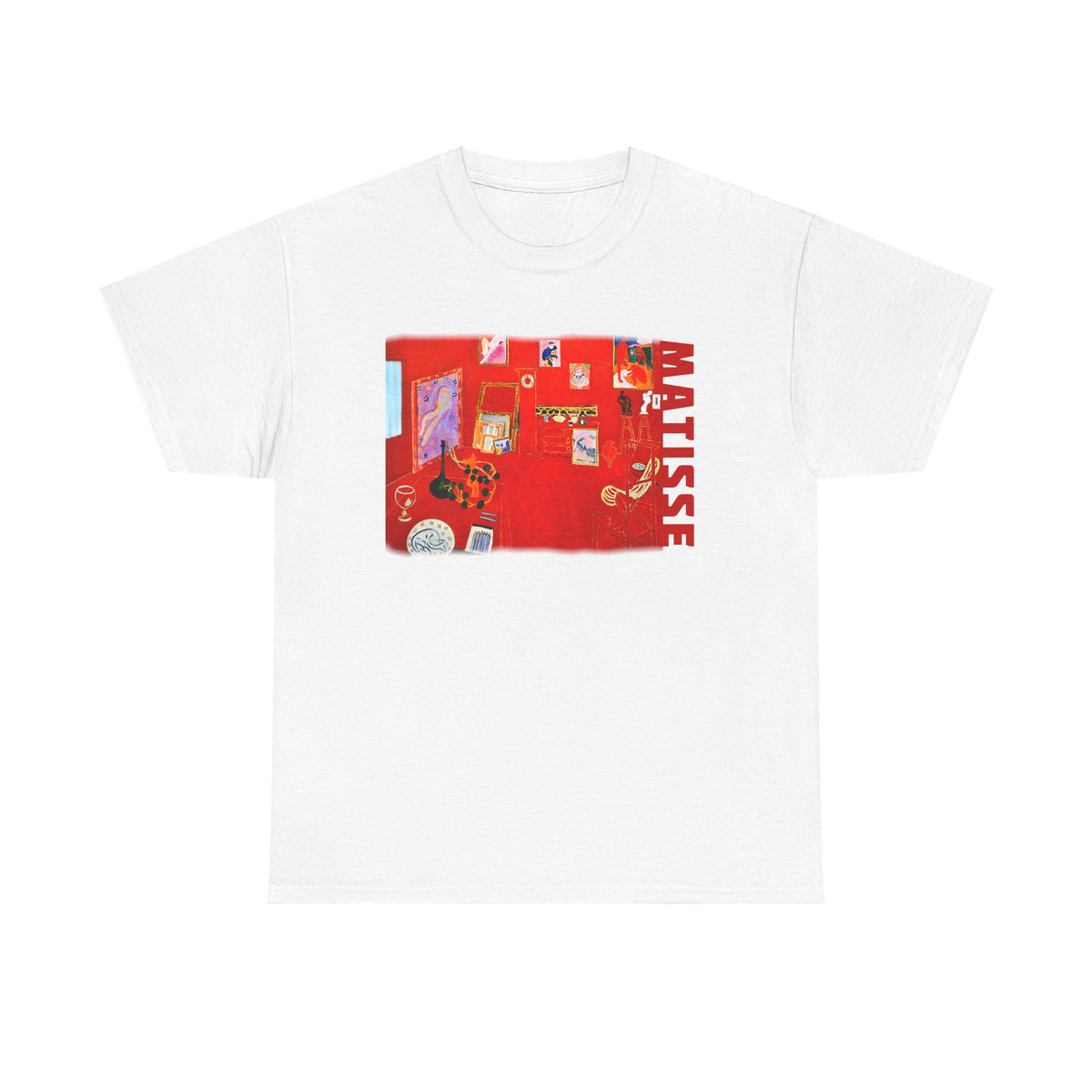 Matisse Art print The Red Studio 1911 on 100% cotton unisex T shirt
