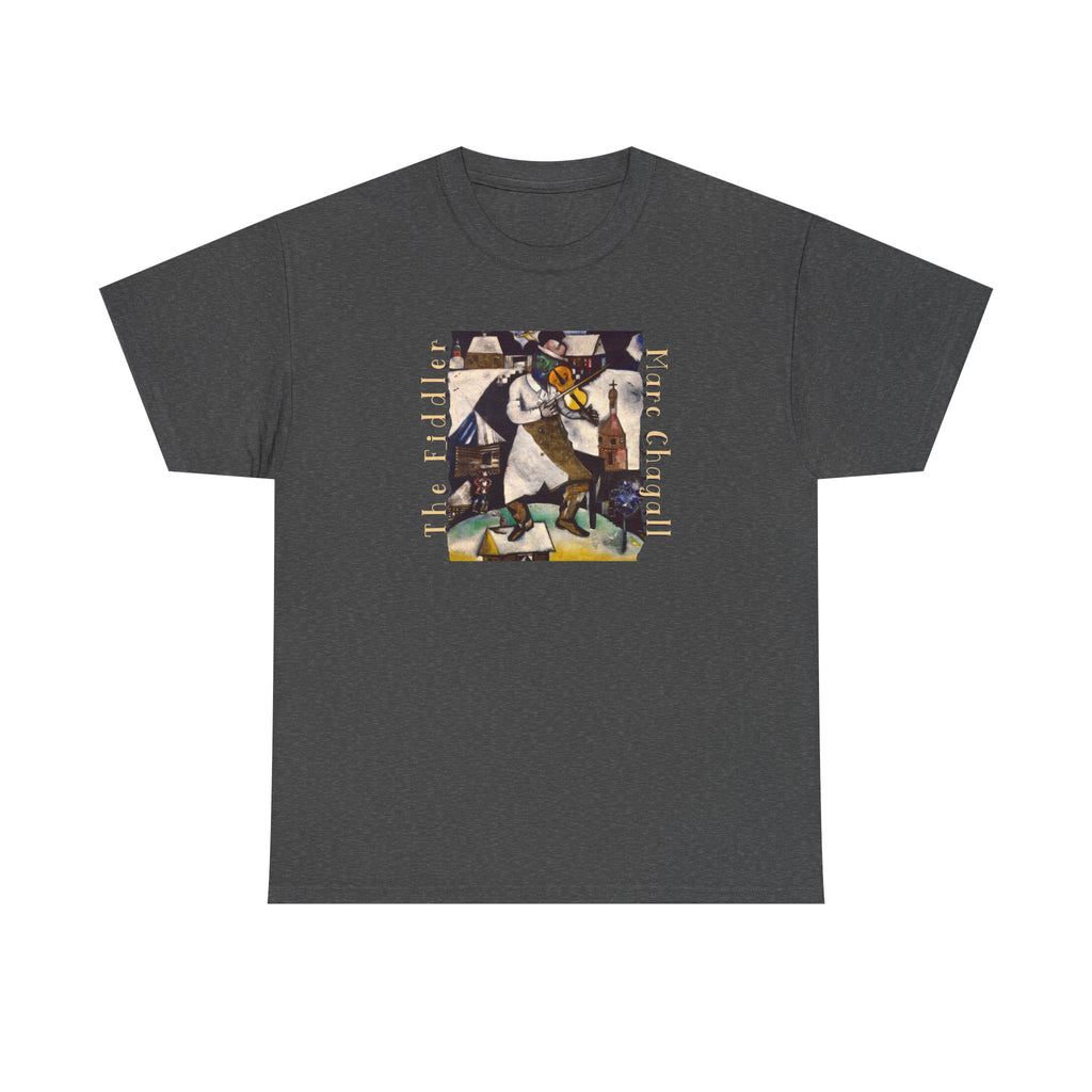 The Fiddler Chagall Art print on soft 100% cotton classic fit Tee