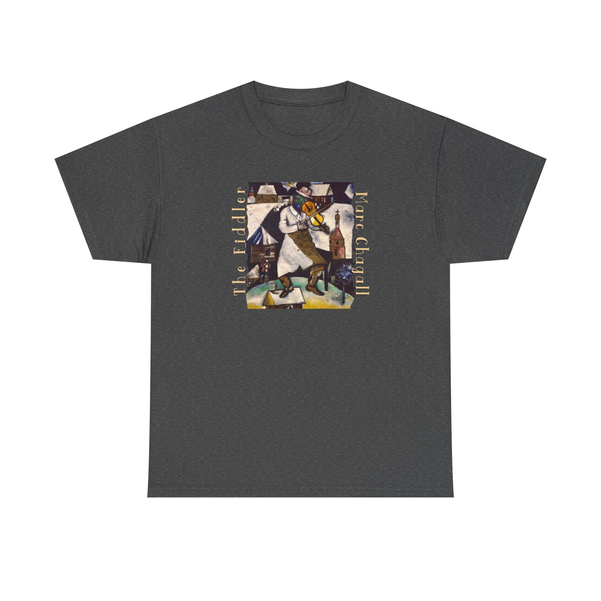 The Fiddler Chagall Art print on soft 100% cotton classic fit Tee