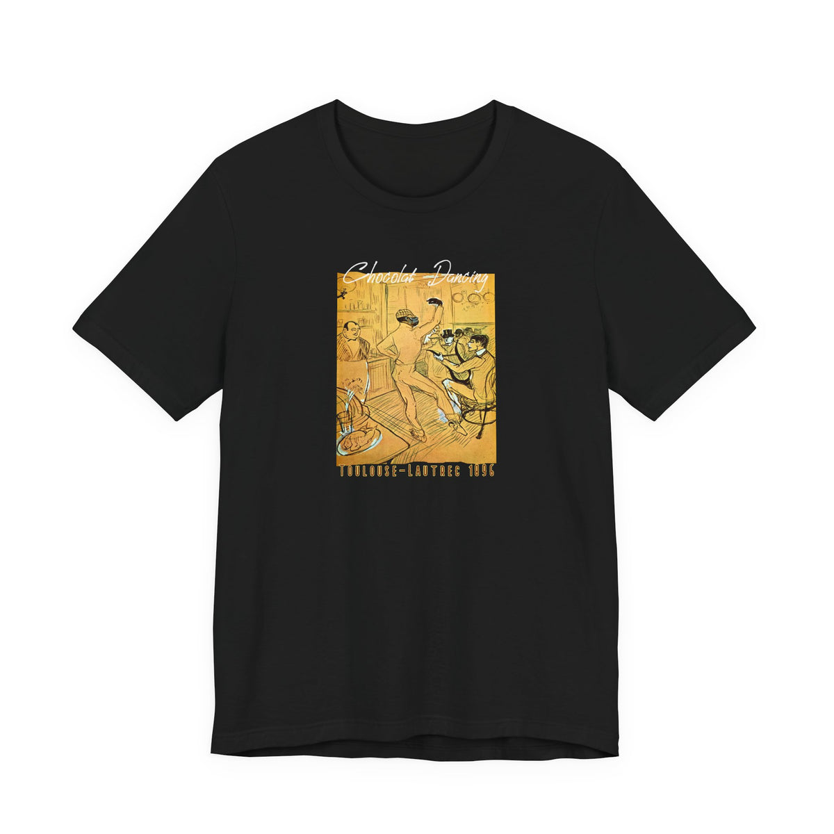 Toulouse Lautrec 'Chocolat Dancing'  Art print on  soft cotton lightweight T shirt