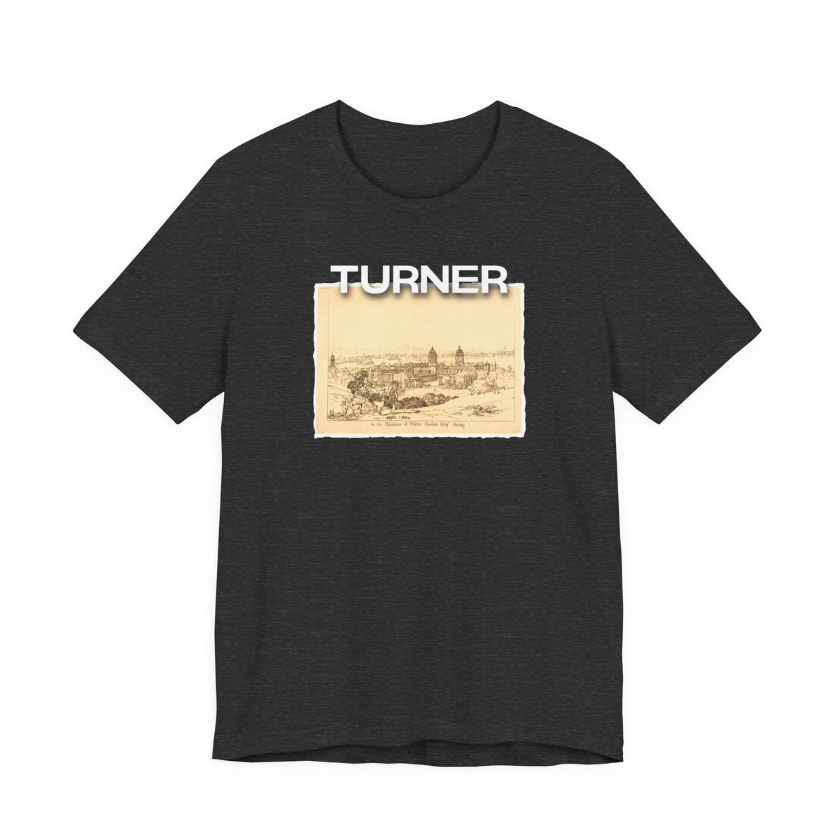 JMW Turner  Etching of 'London from Greenwich' Art print on lightweight Jersey cotton