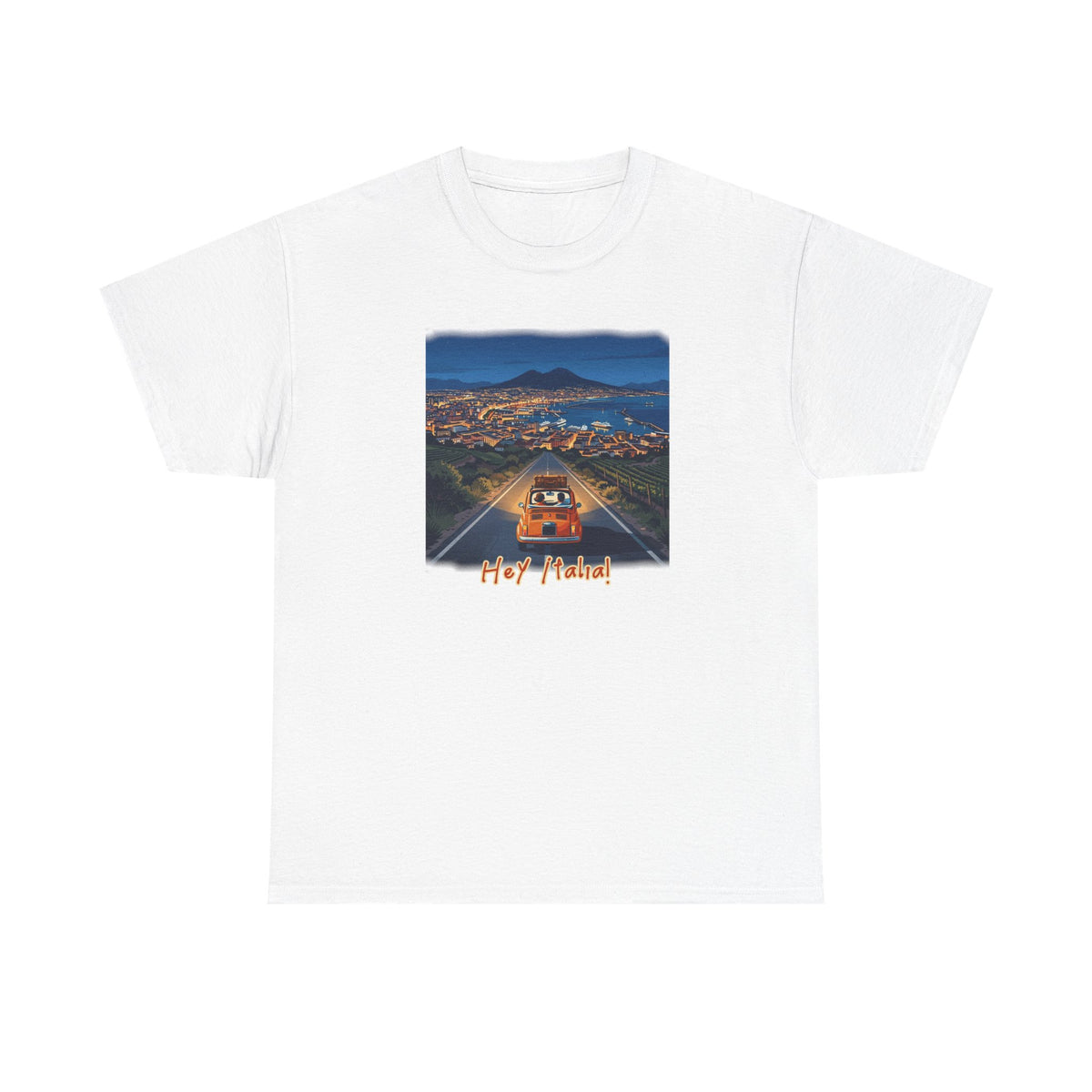 T-shirt en coton doux de poids moyen avec imprimé La Dolce Vita