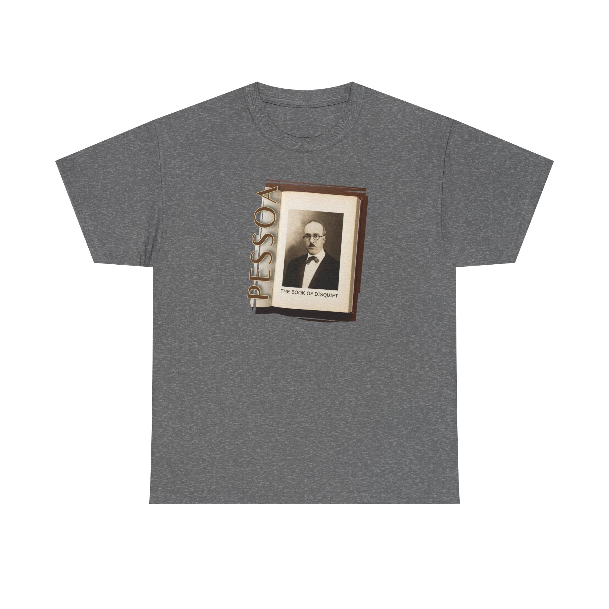 Medium weight 100% cotton T-Shirt with 'Pessoa' Art print