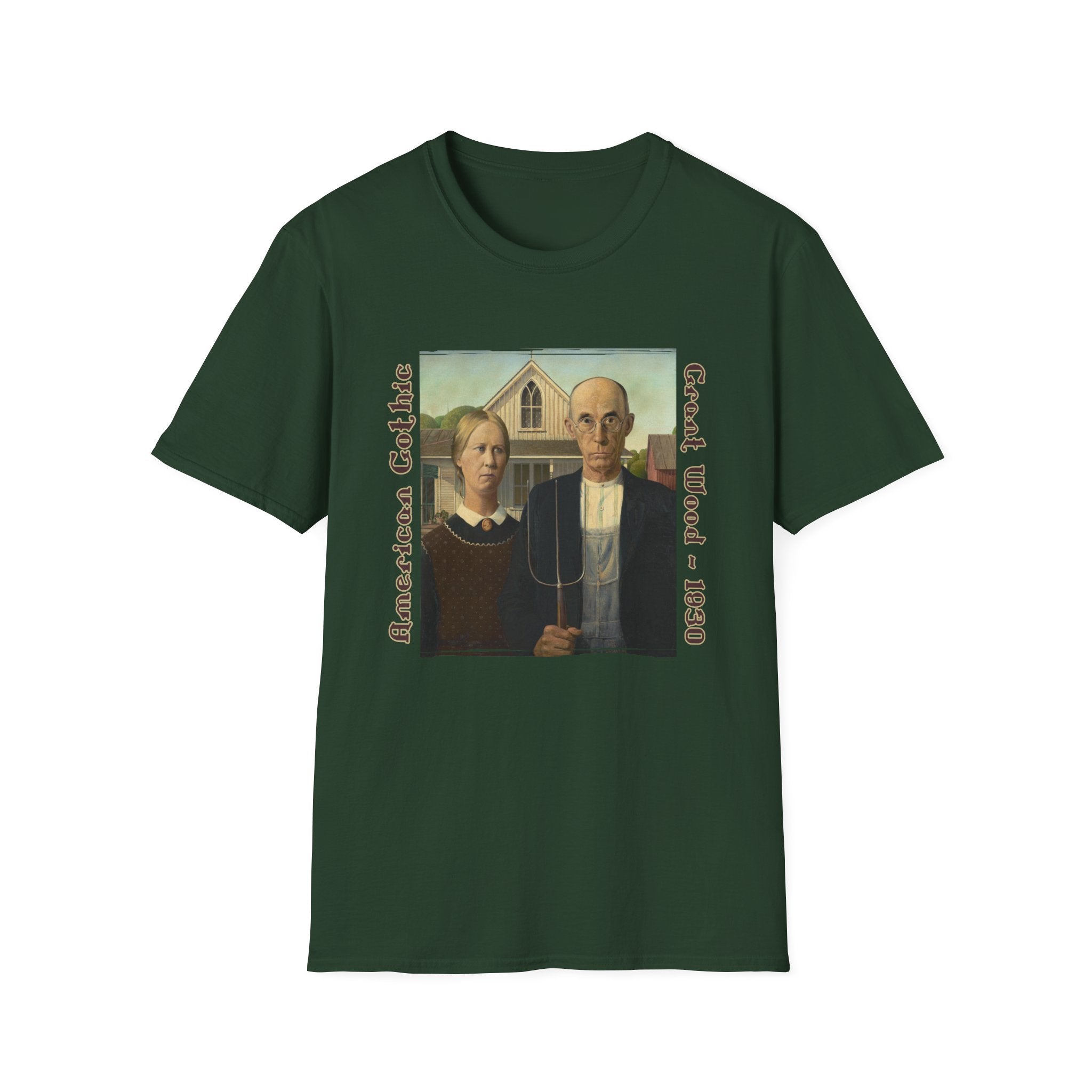American Gothic T-Shirt – Grant Wood 1930 Art Tee