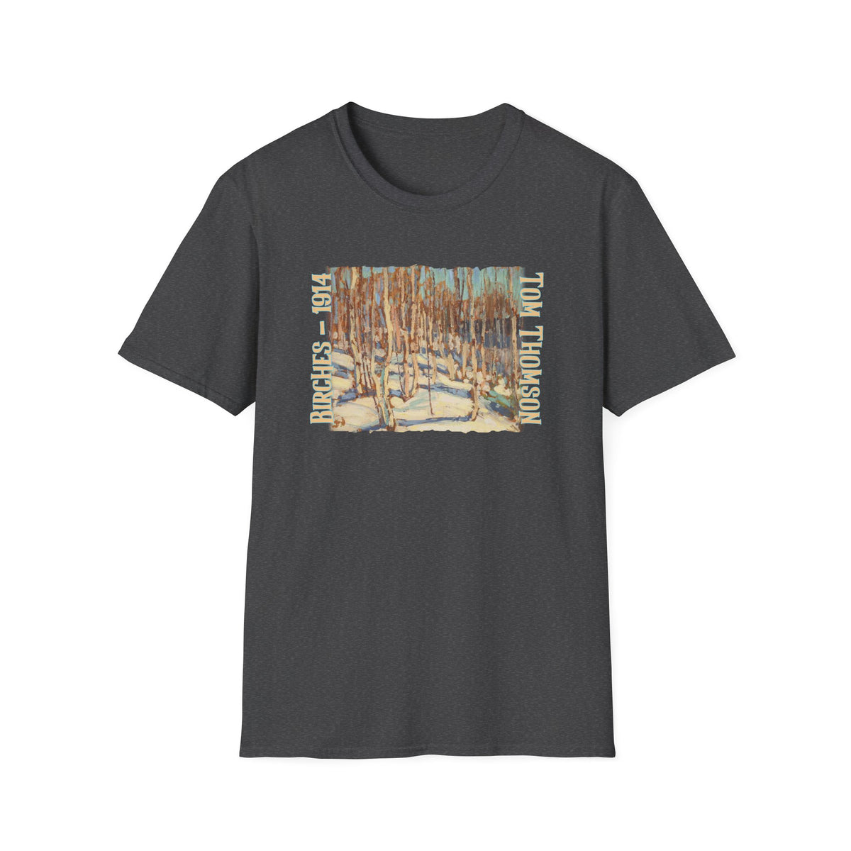 'Birch Forest' 1914. Tom Thomson design on 100% cotton lightweight t shirt
