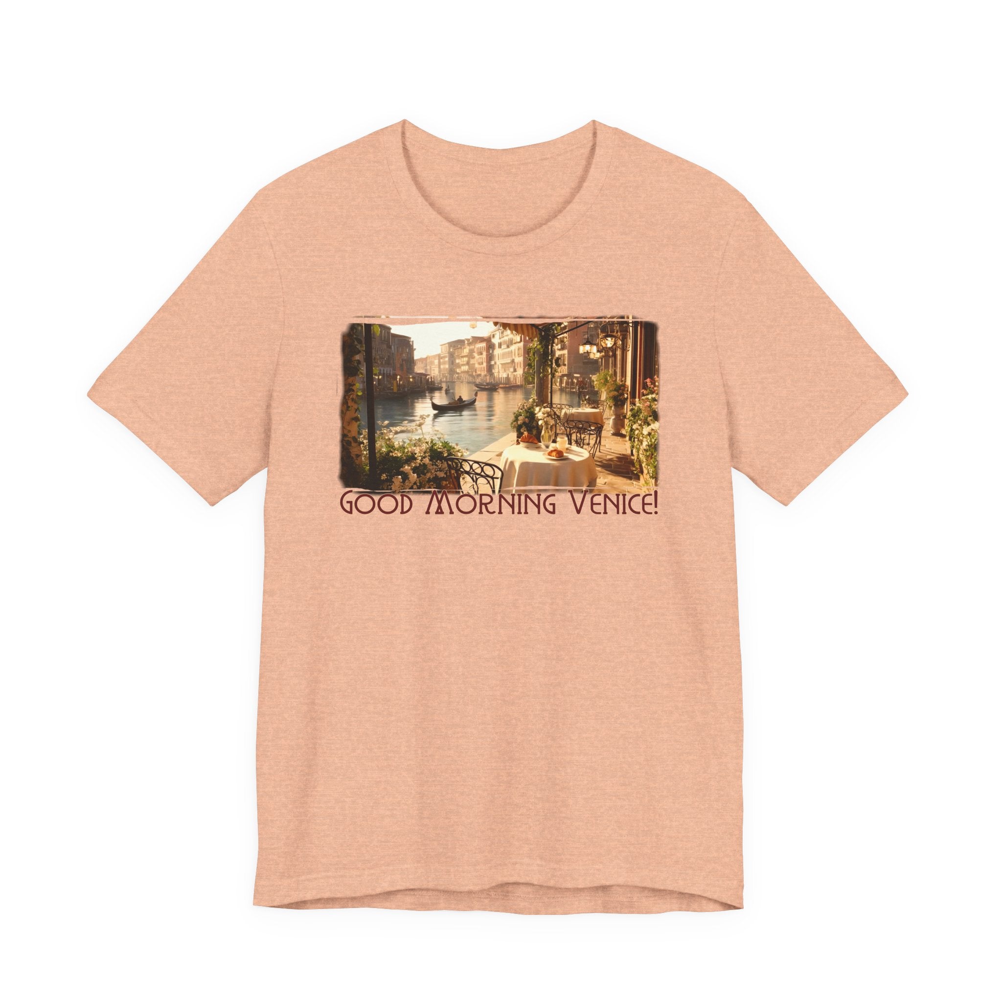 100% Airlume combed & ring-spun lightweight cotton — 'Good Morning Venice' Vintage Art Print