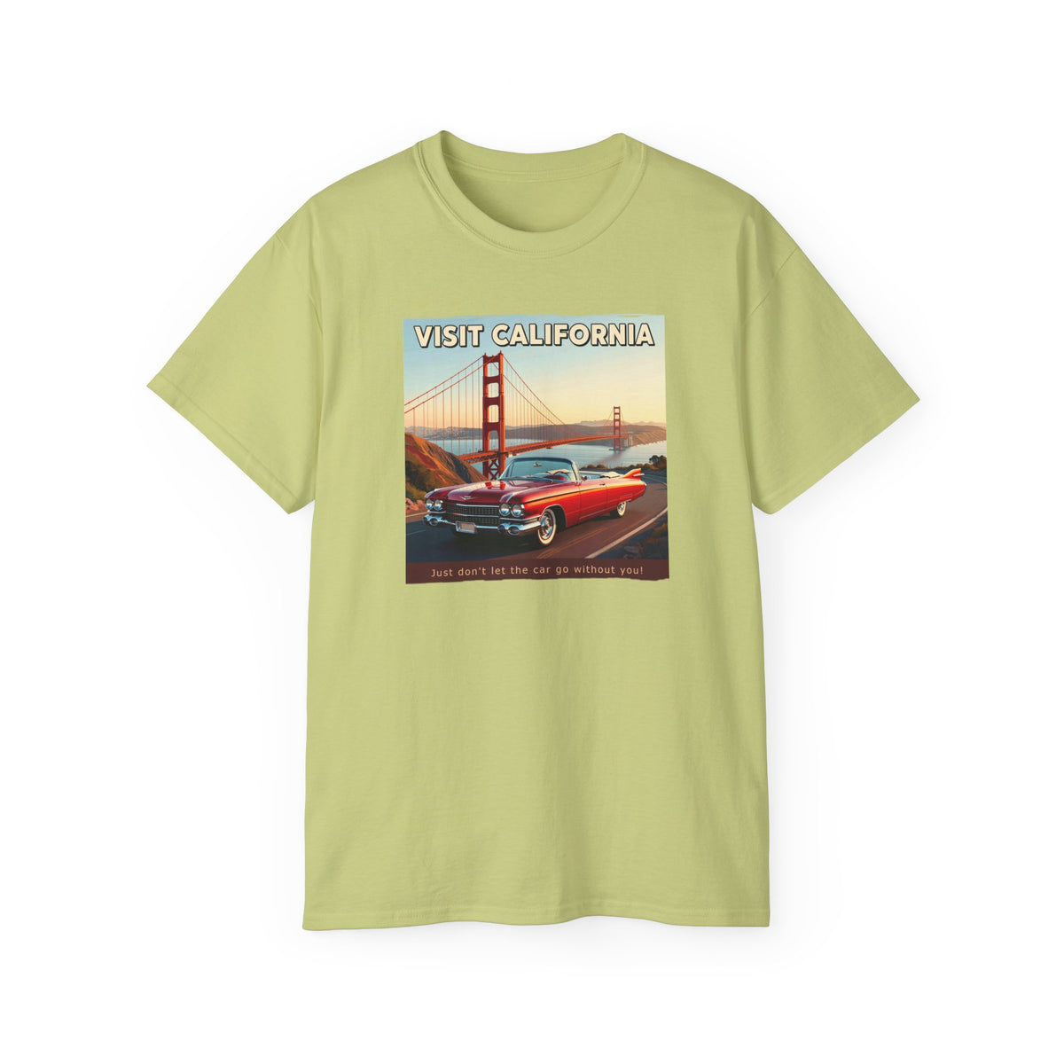 Vintage 'Visit California' Tee — Classic Art print on thicker vintage feel cotton.