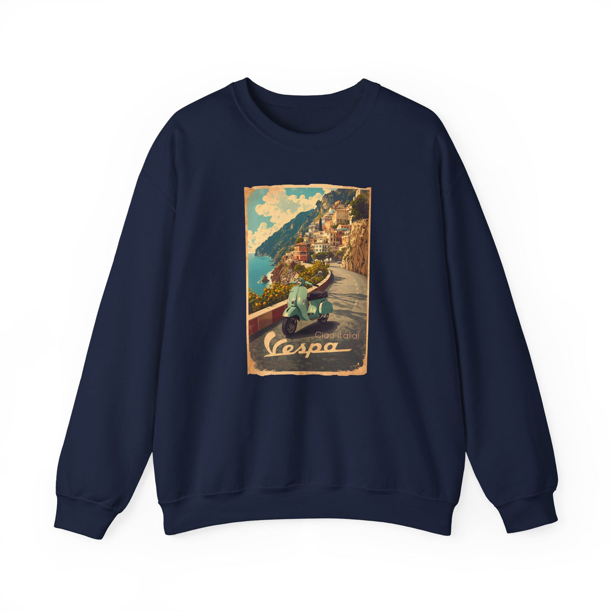 Ciao Italia 'Vespa' Art print on Unisex Heavy Blend™ Crewneck Sweatshirt