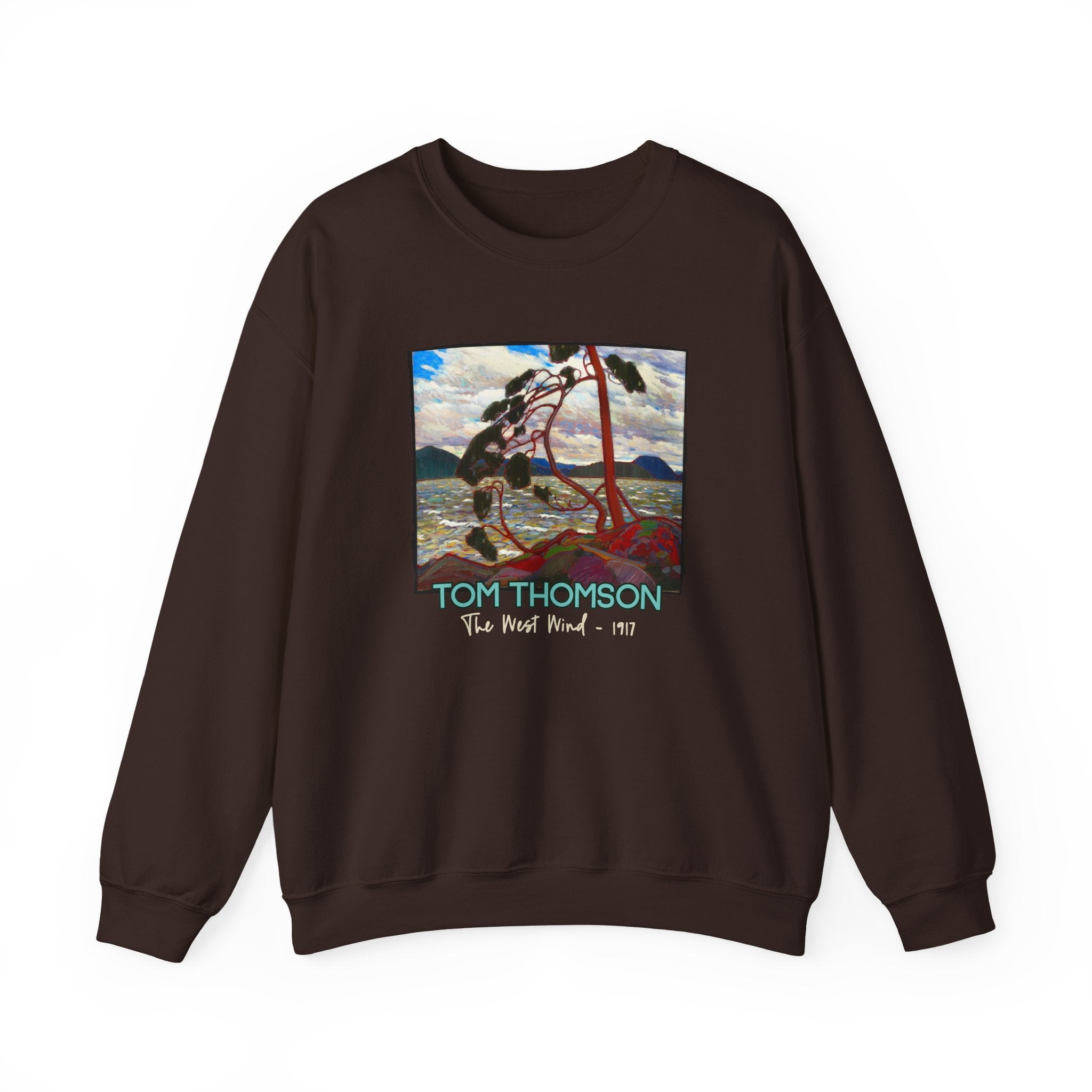 Tom Thomson Landscape 'The West Wind' on soft roomy midweight Crewneck Sweatshirt