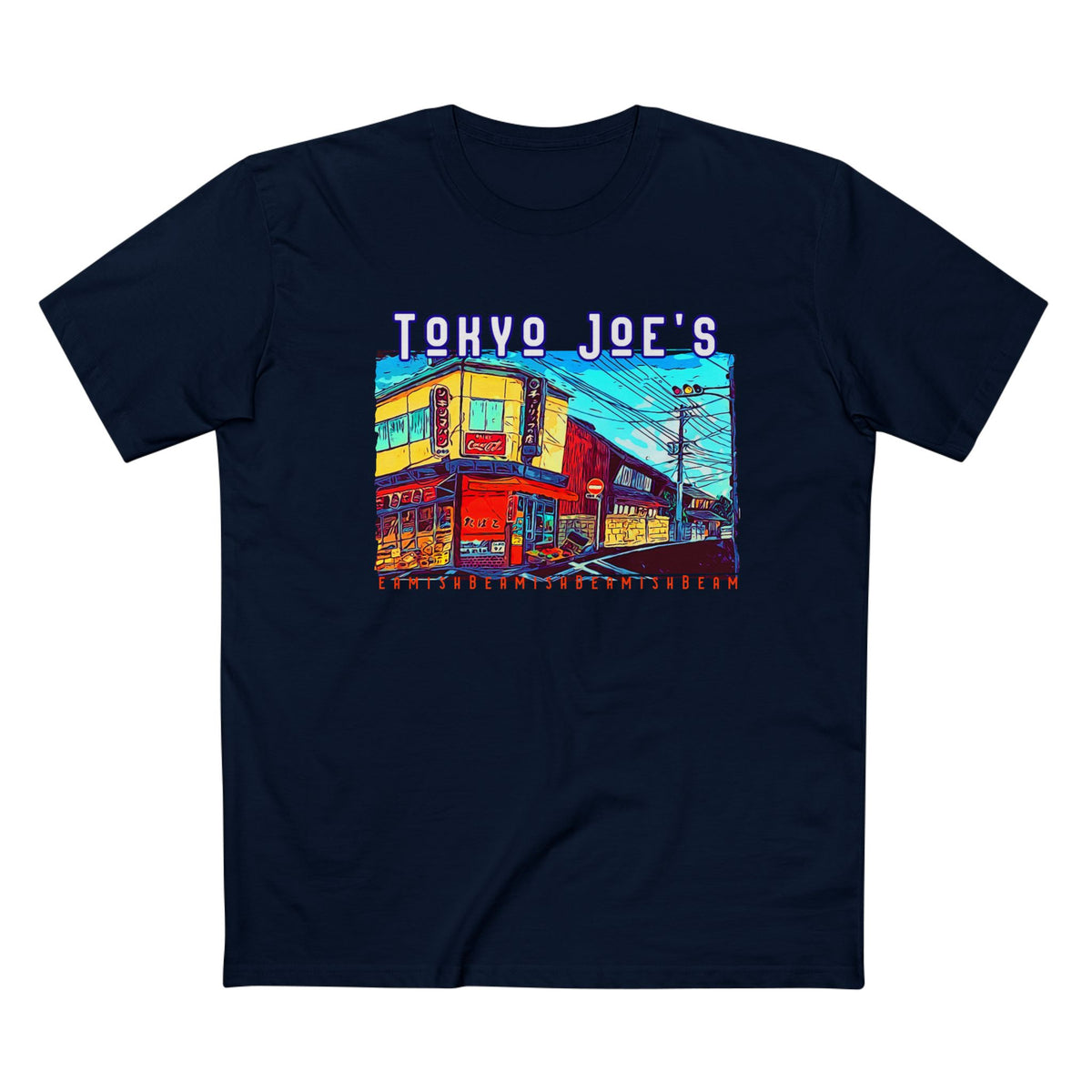 T-shirt en coton coupe regular avec imprimé artistique Tokyo Joe.