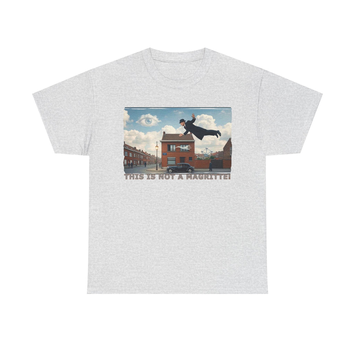 'This is not a Magritte'- Art print on unisex heavy cotton T  shirt.