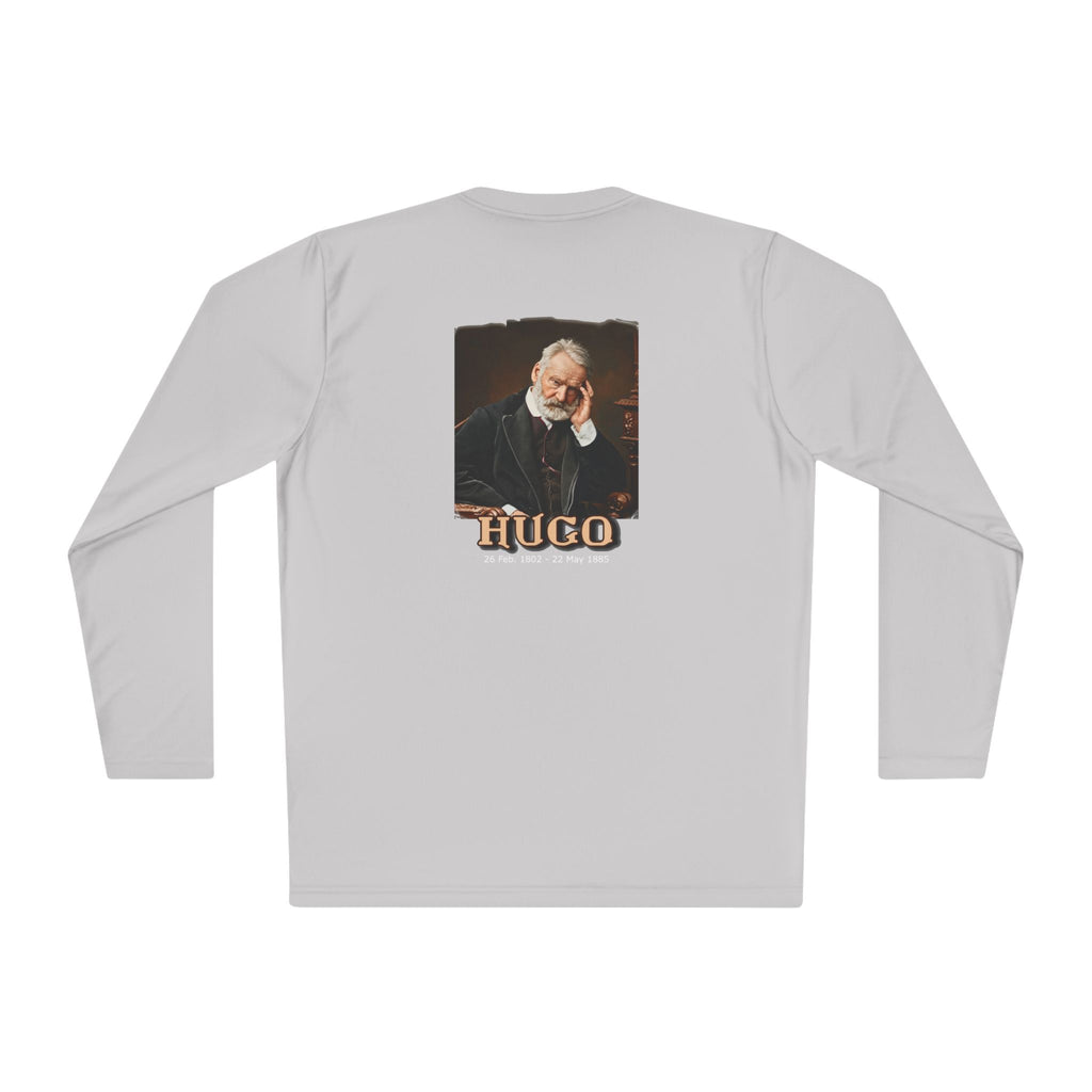 T-shirt léger à manches longues avec imprimé artistique Victor Hugo.