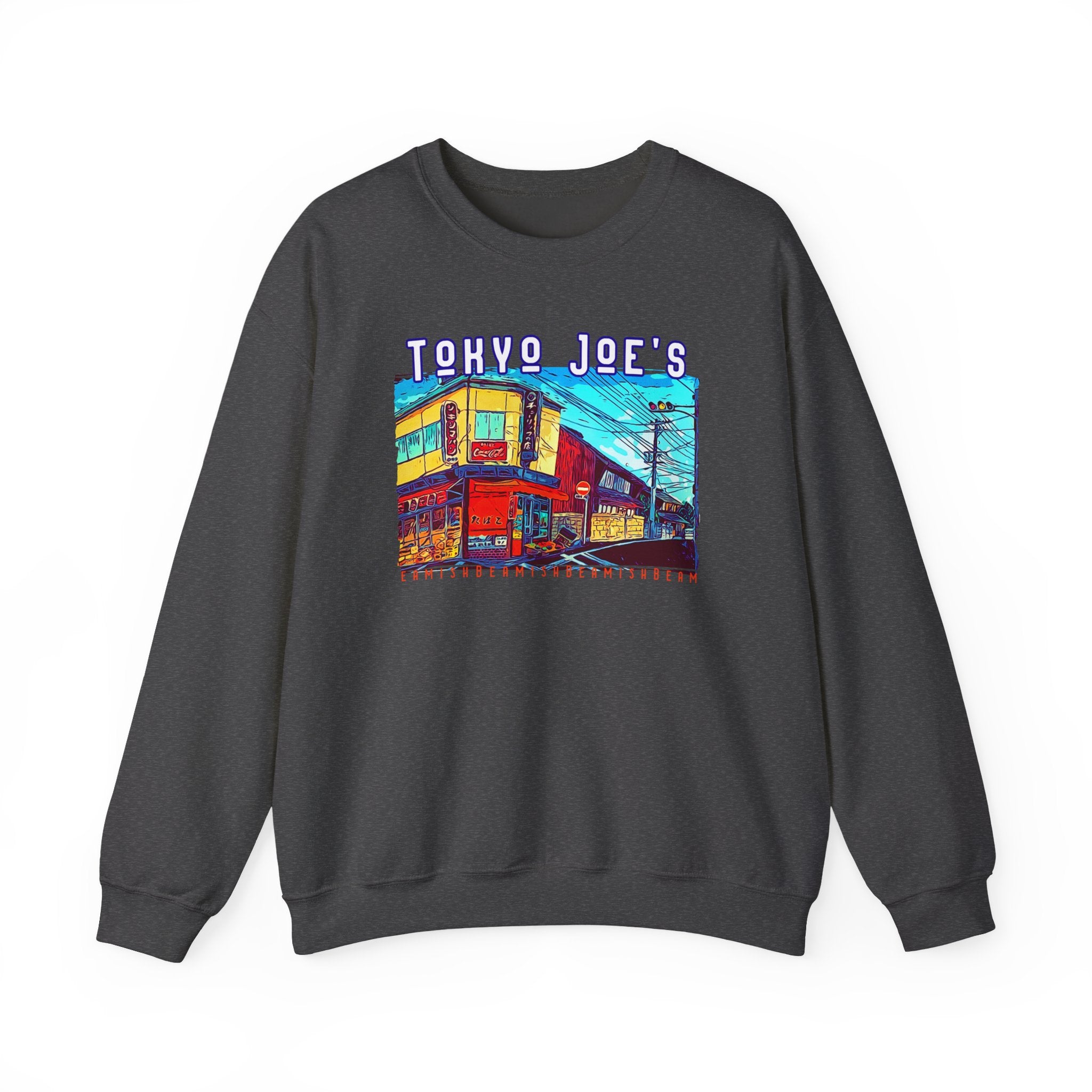 'Tokyo Joe's' medium heavy ribbed neck Crewneck Sweatshirt with Art print