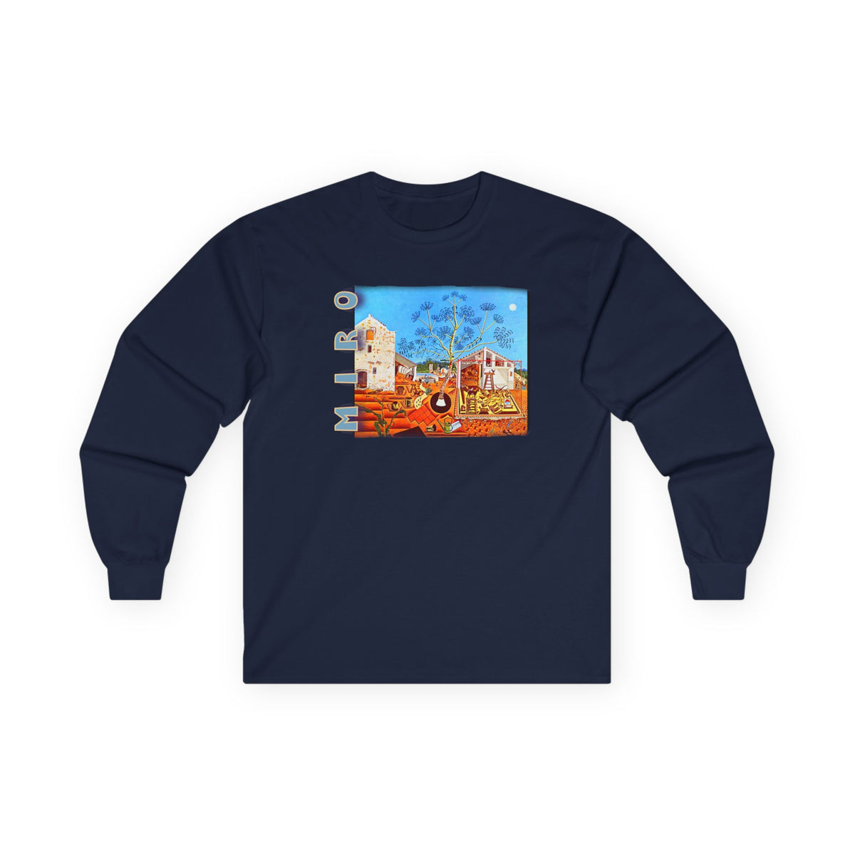 Joan Miro Art print 'The Farm' on Long Sleeve thicker cotton Tee.
