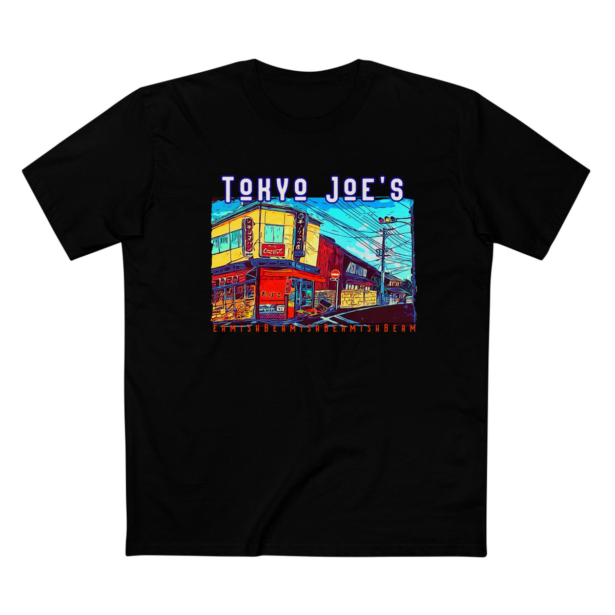 T-shirt en coton coupe regular avec imprimé artistique Tokyo Joe.