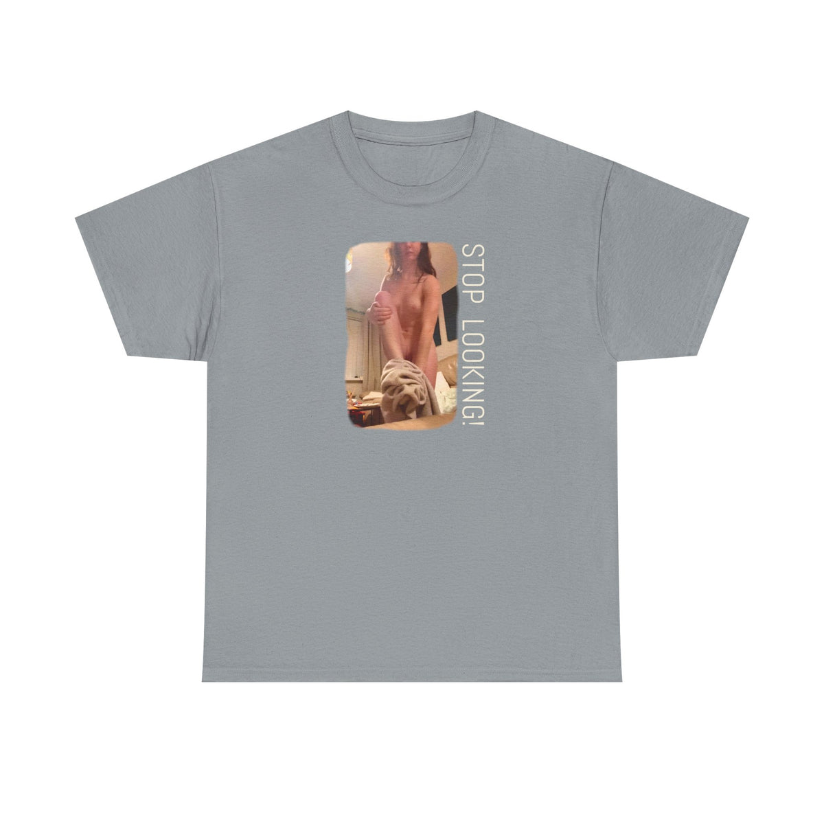 The Undresser. Art print on heavy cotton blah blah T shirt thingamy