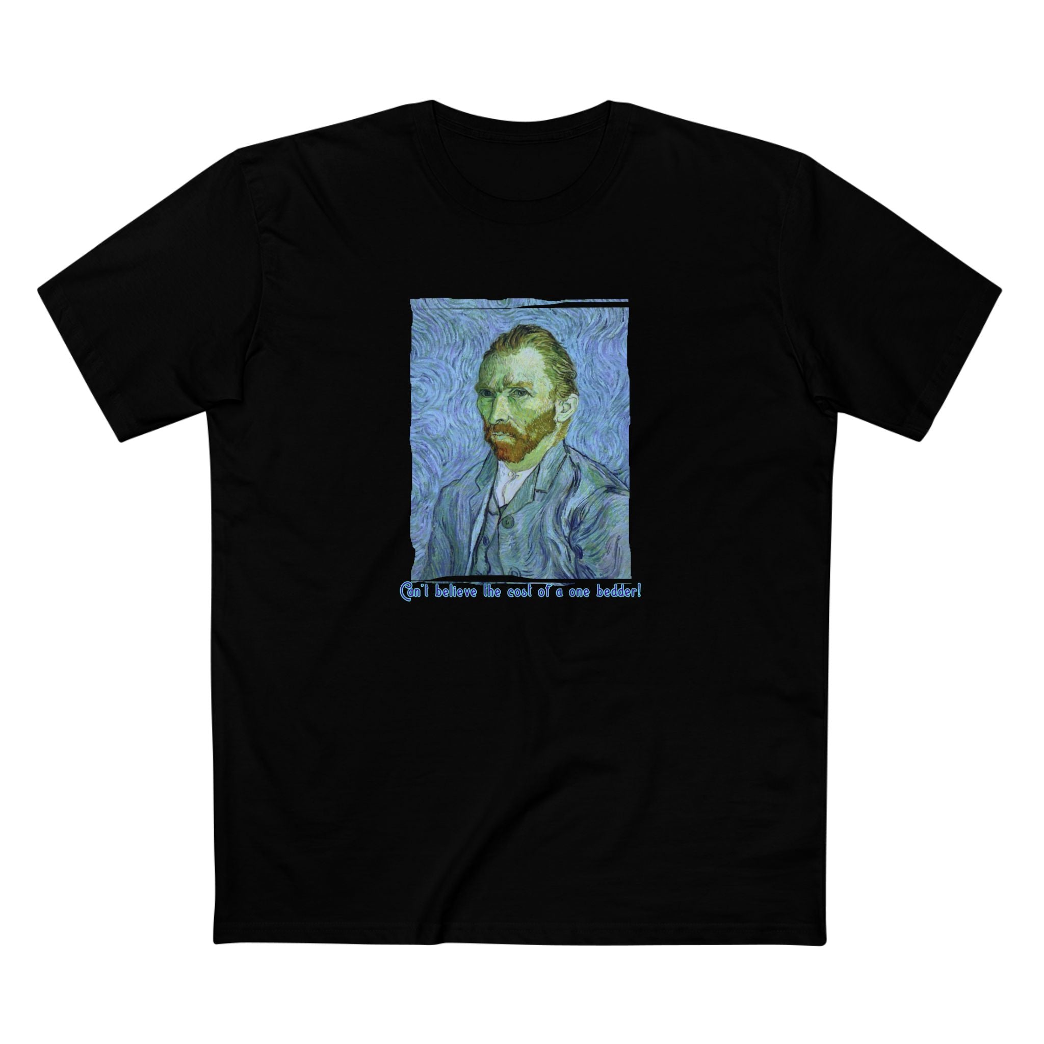 Pre Shrunk Combed Cotton T shirt with Van Gogh Art Print.