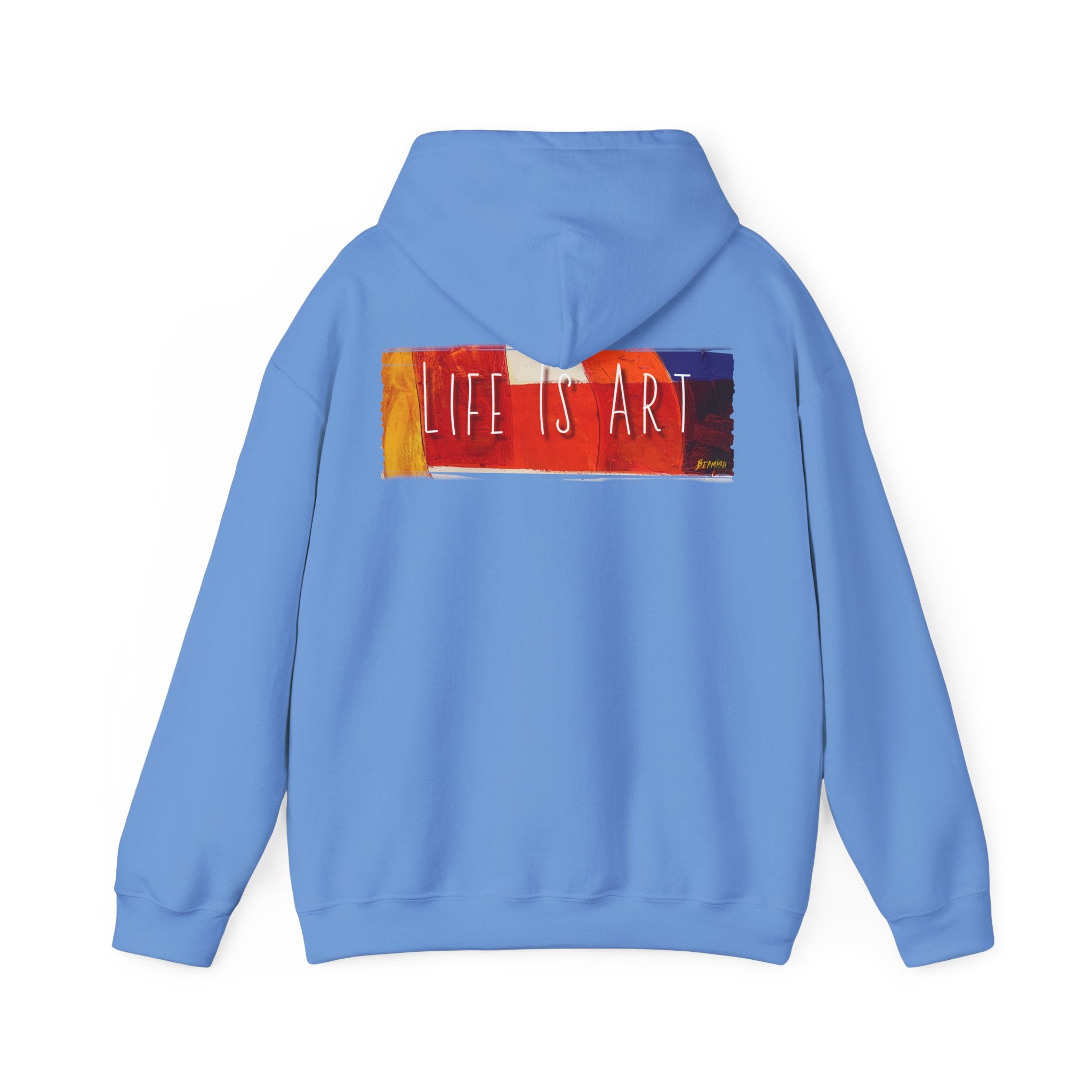 Life Is Art Hoodie – Colorful Brushstroke Graphic pullover with Art print.