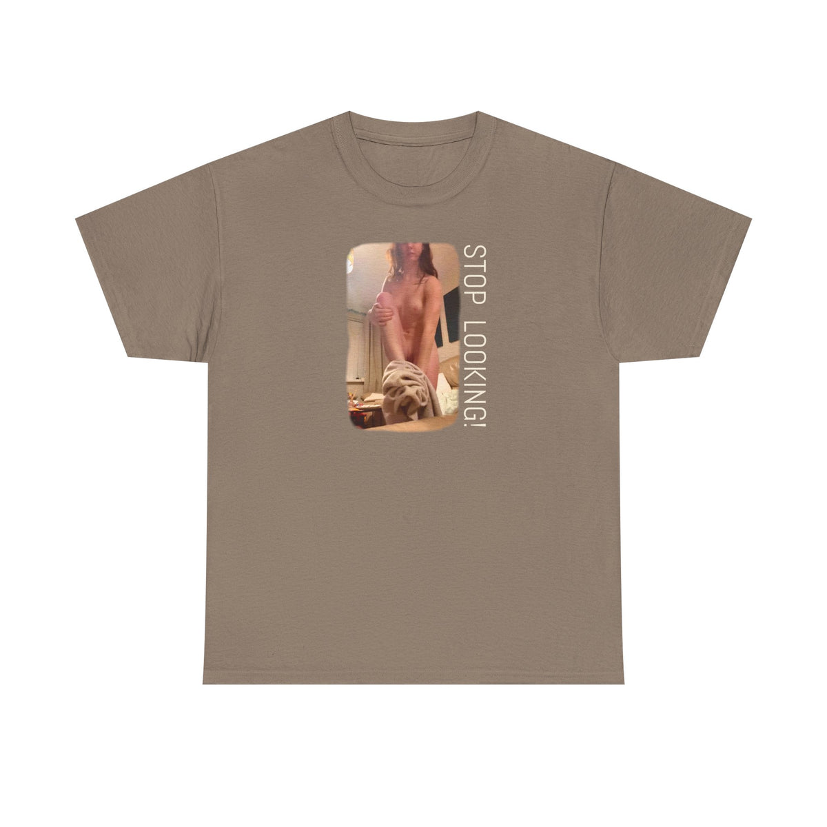 The Undresser. Art print on heavy cotton blah blah T shirt thingamy