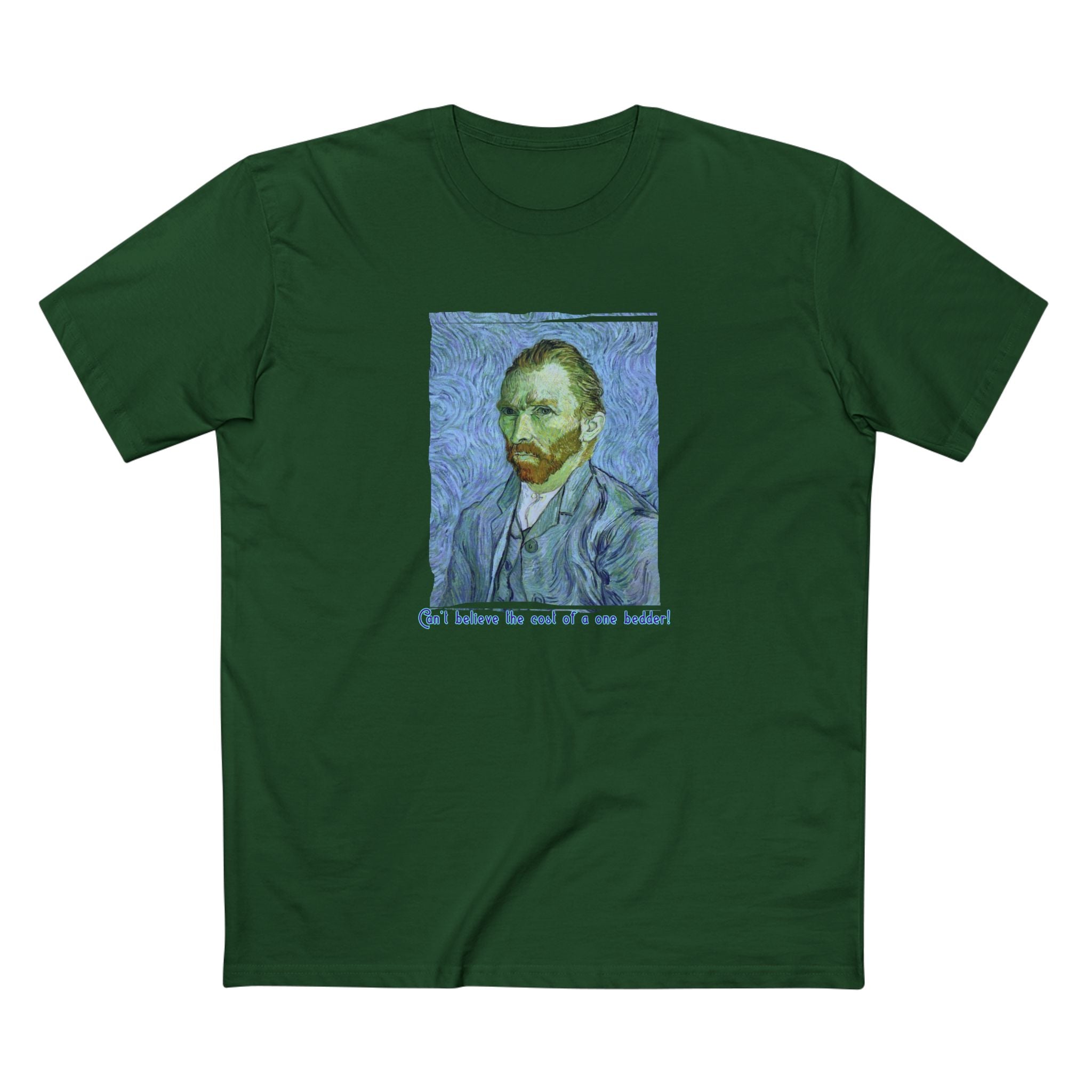 Pre Shrunk Combed Cotton T shirt with Van Gogh Art Print.