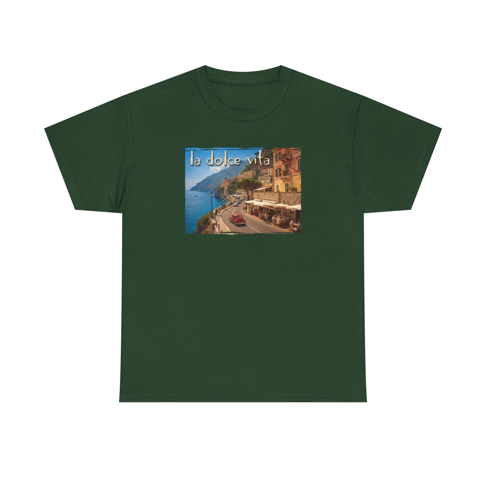 La Dolce Vita Art print on medium weight soft cotton T shirt