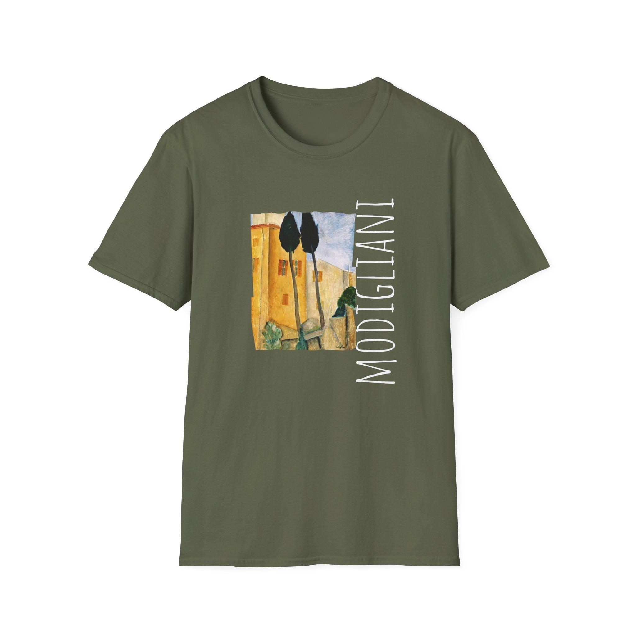 Unisex soft style Tshirt with Modigliani Art print